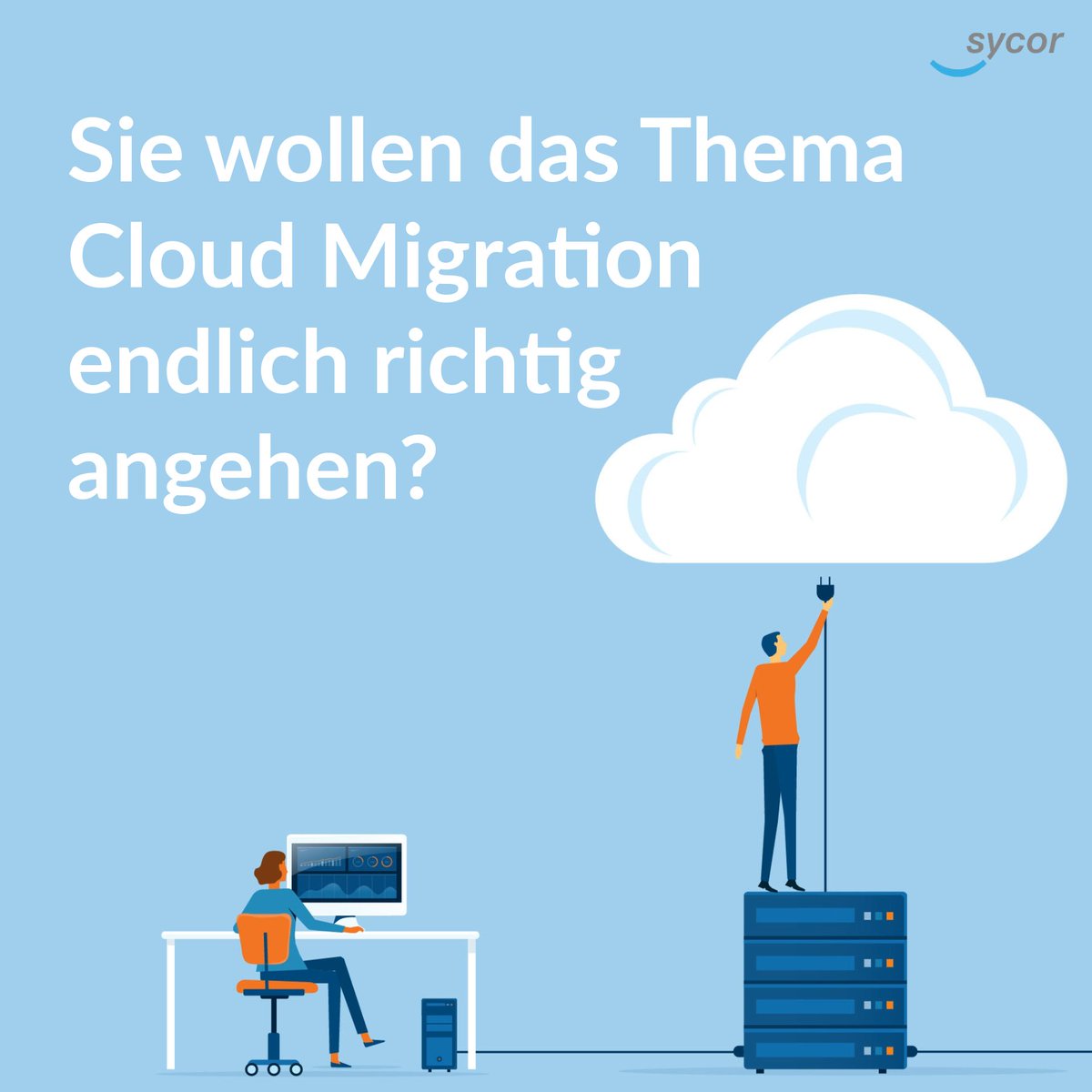 Sie wollen das Thema Cloud Migration endlich richtig angehen?☁️ Lernen Sie, wie Sie Fehler bei Planung, Auswahl, Implementierung, Ausrichtung und Betrieb von Cloud-Ressourcen vermeiden. 👉 Jetzt Whitepaper kostenfrei herunterladen! ow.ly/TMWo50Q5nPZ #sycor #cloud #migration
