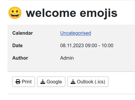 DPCalendar 8.15.0 will support emojis in titles, etc.

👋🥳👍👊🫵🙋‍♂️⭐️🔥🌪️🍾🏋️‍♂️🎯🚀📲🧨🎉🎊