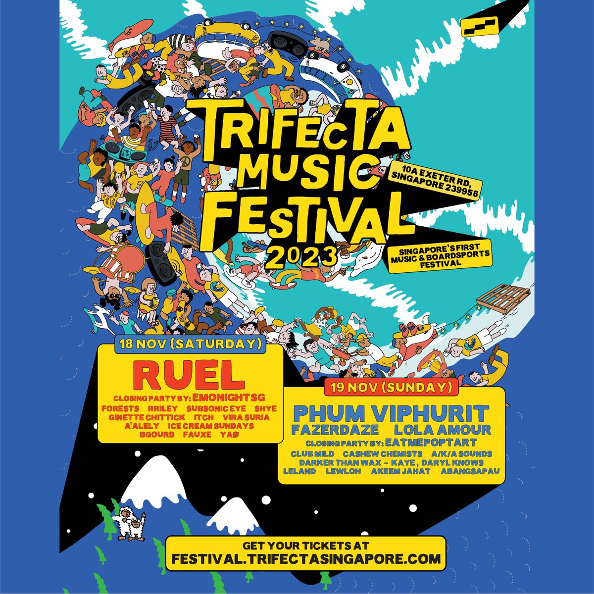 Ever wanted to catch a music festival at the skate bowl or watch your favourite bands by the waves? WE GOT YOU! We're teaming up with Trifecta to bring you a chance to win free tickets to both days of the action-packed Trifecta Music Festival happening on 18-19 November 🛹🎸🌊