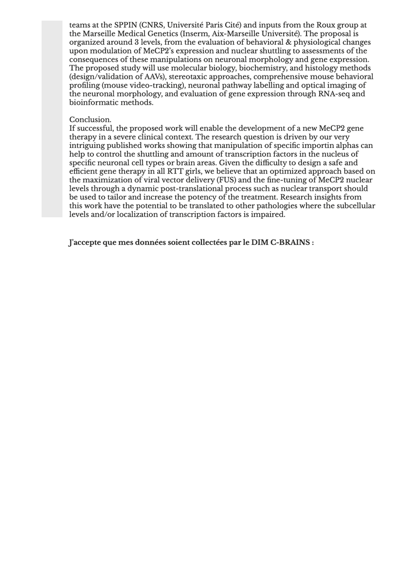 nico_panayotis's tweet photo. Dear Master students. The @CBRAINS_IdF International PhD Program Applications are open! My team at #SPPIN @CNRS @univ_paris_cite has the NewMOTORS "New Molecular Therapeutic Options for The Treatment of Rett Syndrome" project listed.
Guidelines at: https://t.co/RGxrSzjN5U https://t.co/ZG8dtHZt2D