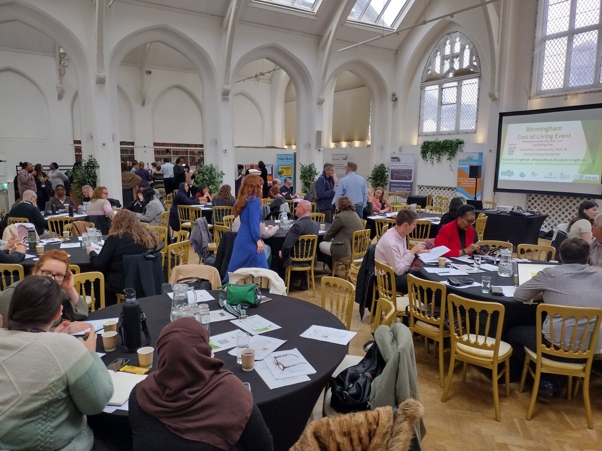 Lovely to hear the chatter of delegates arriving for today's #CostofLivingBrum event here at The Old Library. 
Follow us throughout the day!
#CostofLiving #HelpinBrum