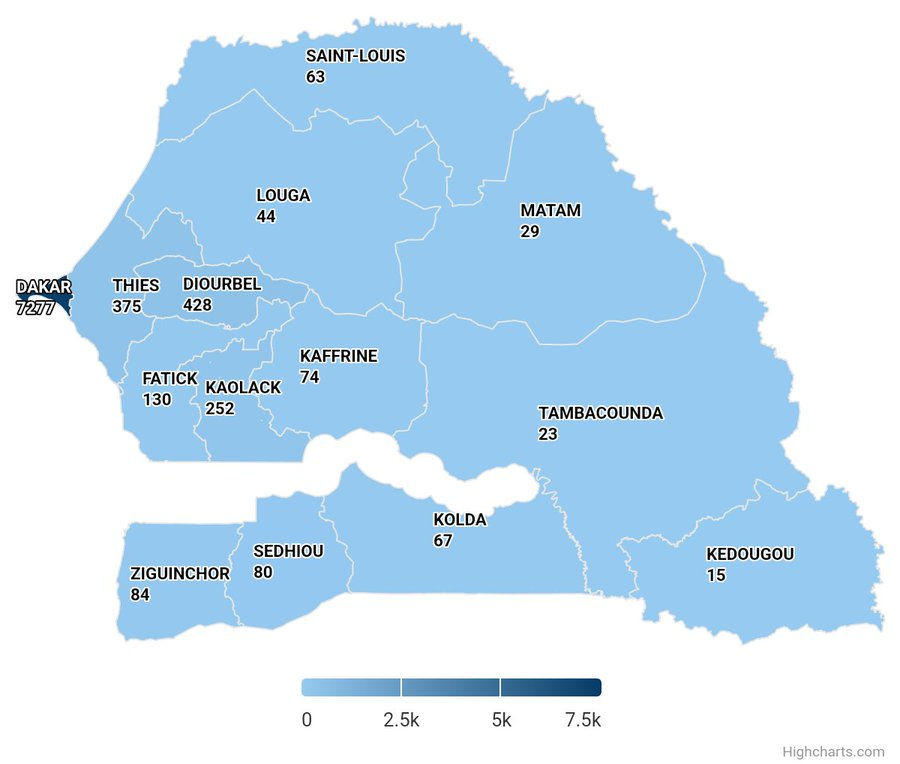 AlySarraly7's tweet image. #RGPH_SN2023  Au 🇸🇳, la densité de la population est passée de 65 habitants au km² en 2013 à 92 habitants au km² en 2023 selon les résultats préliminaires du #Recensement.  Retrouvez la densité par région ici  resultats.ansd.sn #kebetu #compublique