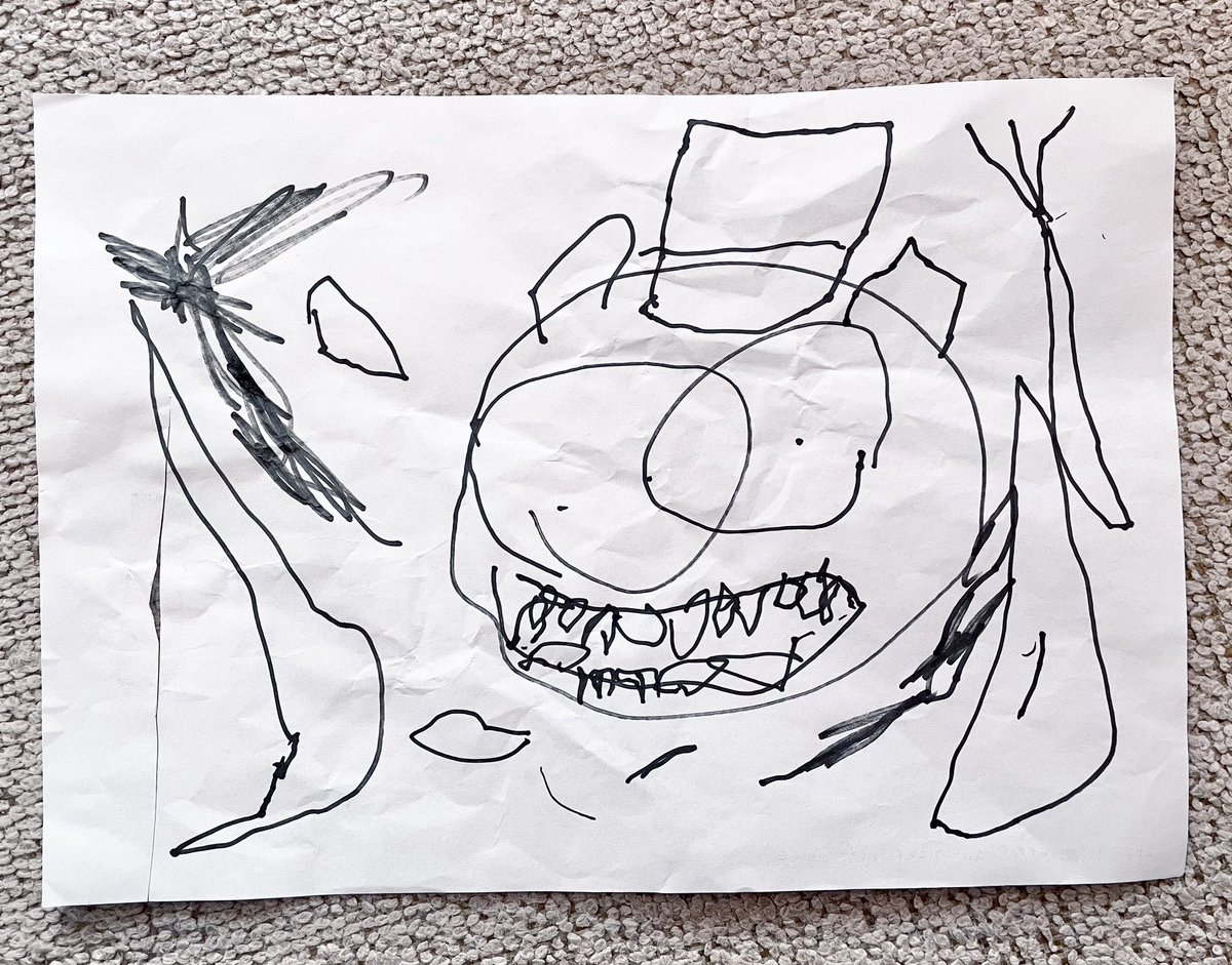ちび作画(絵に関しては母の血を色濃く継いでいるように思う)