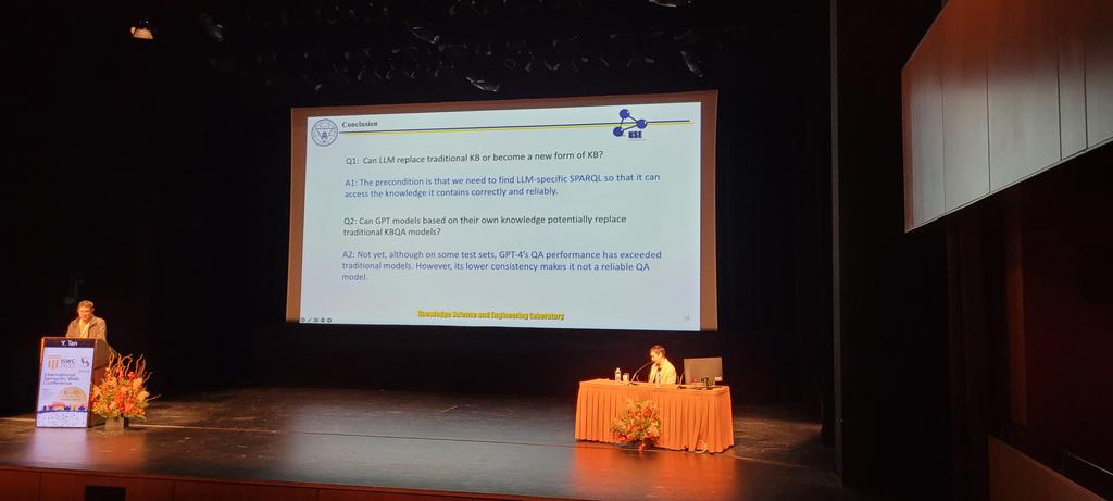 heikopaulheim's tweet image. The first conclusion leaves me a bit puzzled. We finally have a system that speaks our language, why should we make up an artificial query language for it? #iswc #llm #query #sparql