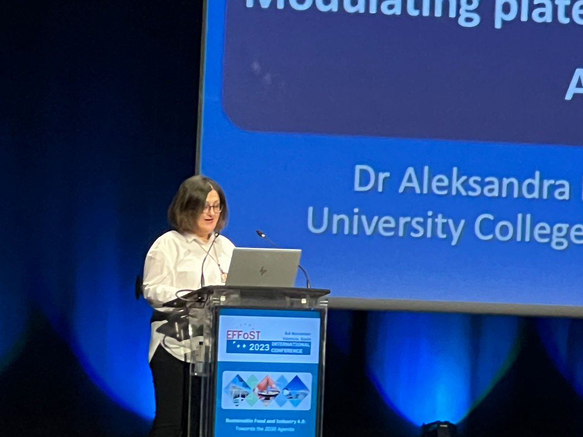 UCDFoodHealth's tweet photo. @EFFoST is back for another year, this time in Spain. Our former director, Professor Dolores O'Riordan, EFFoST President is seen here welcoming the delegates. Dr Aleksandra Konic Ristic presented at the conference.

#effost23 #foodsciene #foodresearch https://t.co/posFF1CnWM