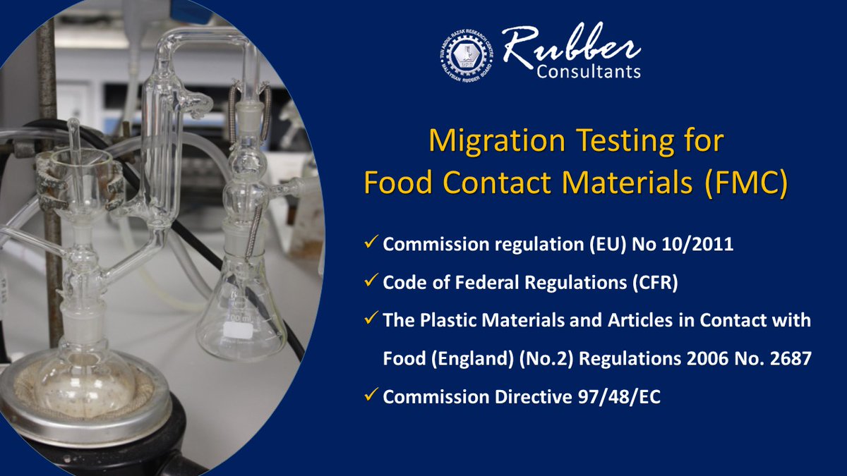 📌Food packaging safety matters! 
🚀At Rubber Consultants, we offer Migration Testing for Food Contact Materials🚀 #FoodSafety #Testing #RubberIndustry

Contact us for details!   

☎️(+44)1992584966
✉️info@rubberconsultants.com 
👉rubberconsultants.com