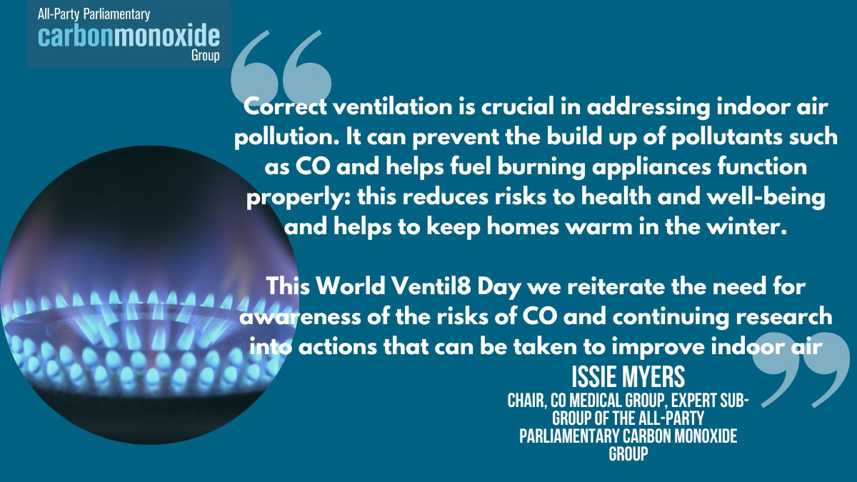 Common household fuel appliances can cause carbon monoxide poisoning and sickness, even at low levels of exposure. Ventilation is crucial to clean indoor air and protect against the threat of pollutants like CO #WorldVentil8 #BreatheBetterLiveBetter #IAQ