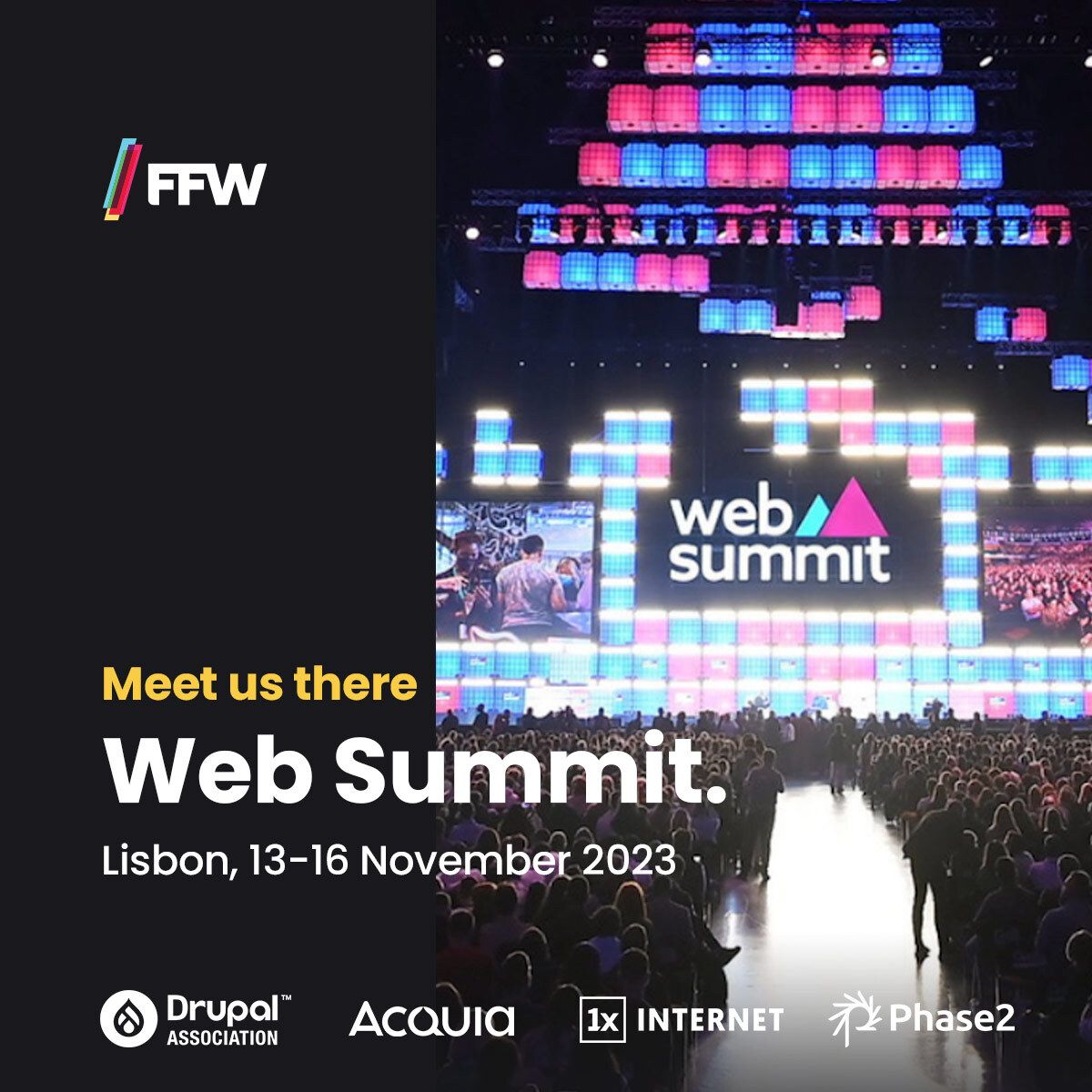 FFW (@ffwglobal) on Twitter photo Will we meet in Lisbon? 🇵🇹
FFW is partnering with @DrupalAssoc, <a href="/acquia/">Acquia</a>, <a href="/phase2/">Phase2</a>, and <a href="/1xINTERNET/">1xINTERNET</a> at <a href="/WebSummit/">Web Summit</a>, Nov 13-16.
We'll share how Drupal helps big businesses, governments, and NGOs create amazing digital experiences. 🚀 Will we meet in Lisbon? 🇵🇹
FFW is partnering with @DrupalAssoc, <a href="/acquia/">Acquia</a>, <a href="/phase2/">Phase2</a>, and <a href="/1xINTERNET/">1xINTERNET</a> at <a href="/WebSummit/">Web Summit</a>, Nov 13-16.
We'll share how Drupal helps big businesses, governments, and NGOs create amazing digital experiences. 🚀