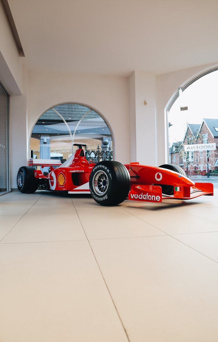 MeridienModena's tweet photo. The F2002 sitting pretty in our showroom 🏎️🤩

#Ferrari #FerrariF2002 https://t.co/qJUCTu4BTD
