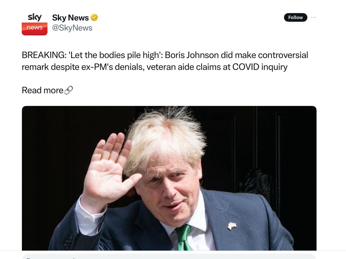 No words can describe the revulsion I feel for this awful man. The cruelty. The endless lies.   #CovidInquiry