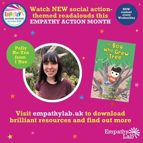 It's #EmpathyActionMonth! @EmpathyLabUK aims to build children’s empathy, literacy and social activism through brilliantly written books. Join @bookhorse for an exclusive read-aloud from The Boy Who Grew a Tree 🌳 Watch here shorturl.at/hsFI8