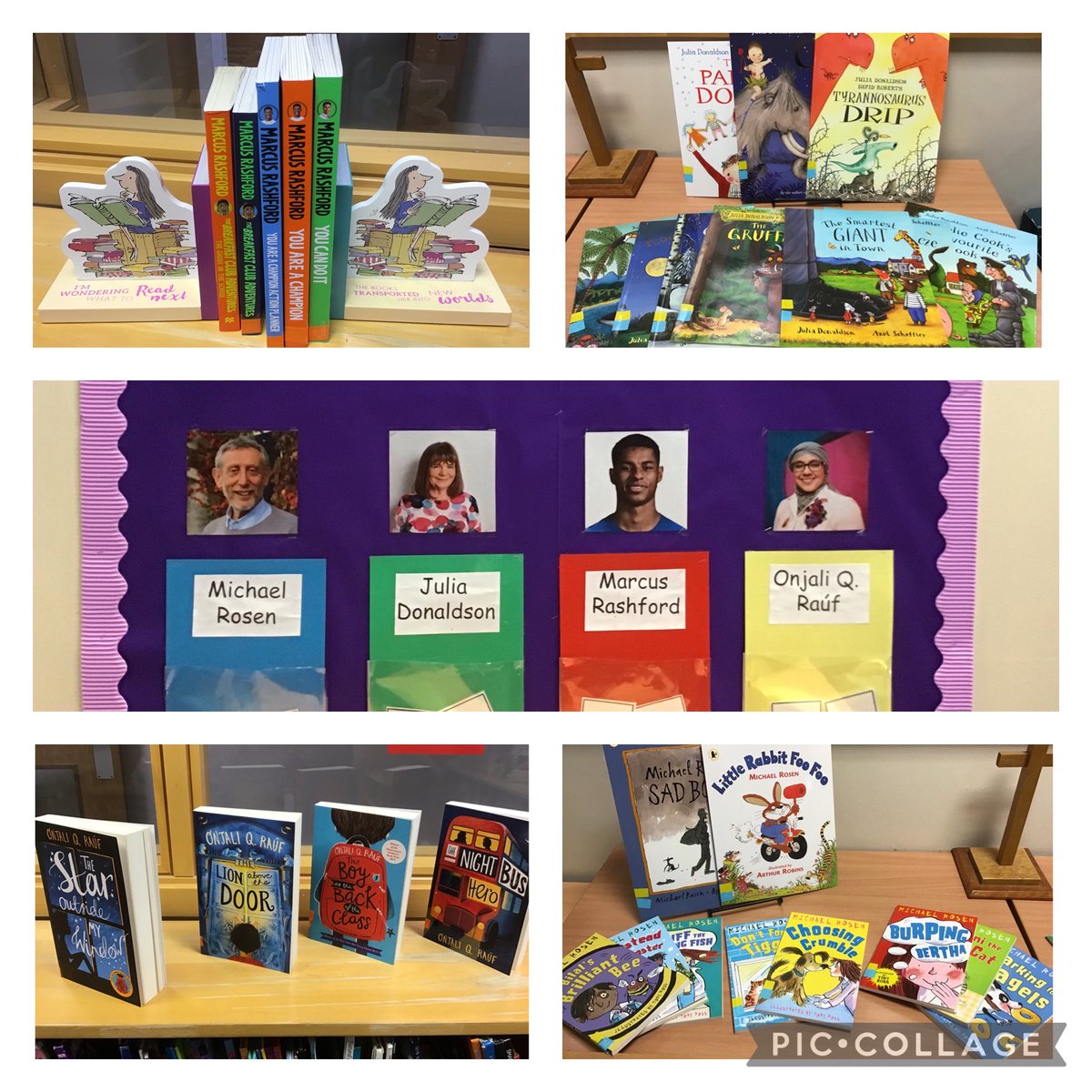 We are a 'Reading School'.  We have recently renamed our school Houses to reflect some of our favourite authors.  We have had some wonderful new books delivered so we can enjoy more stories by these great writers! @MichaelRosenYes #Juliadonaldson @MarcusRashford  @OnjaliRauf