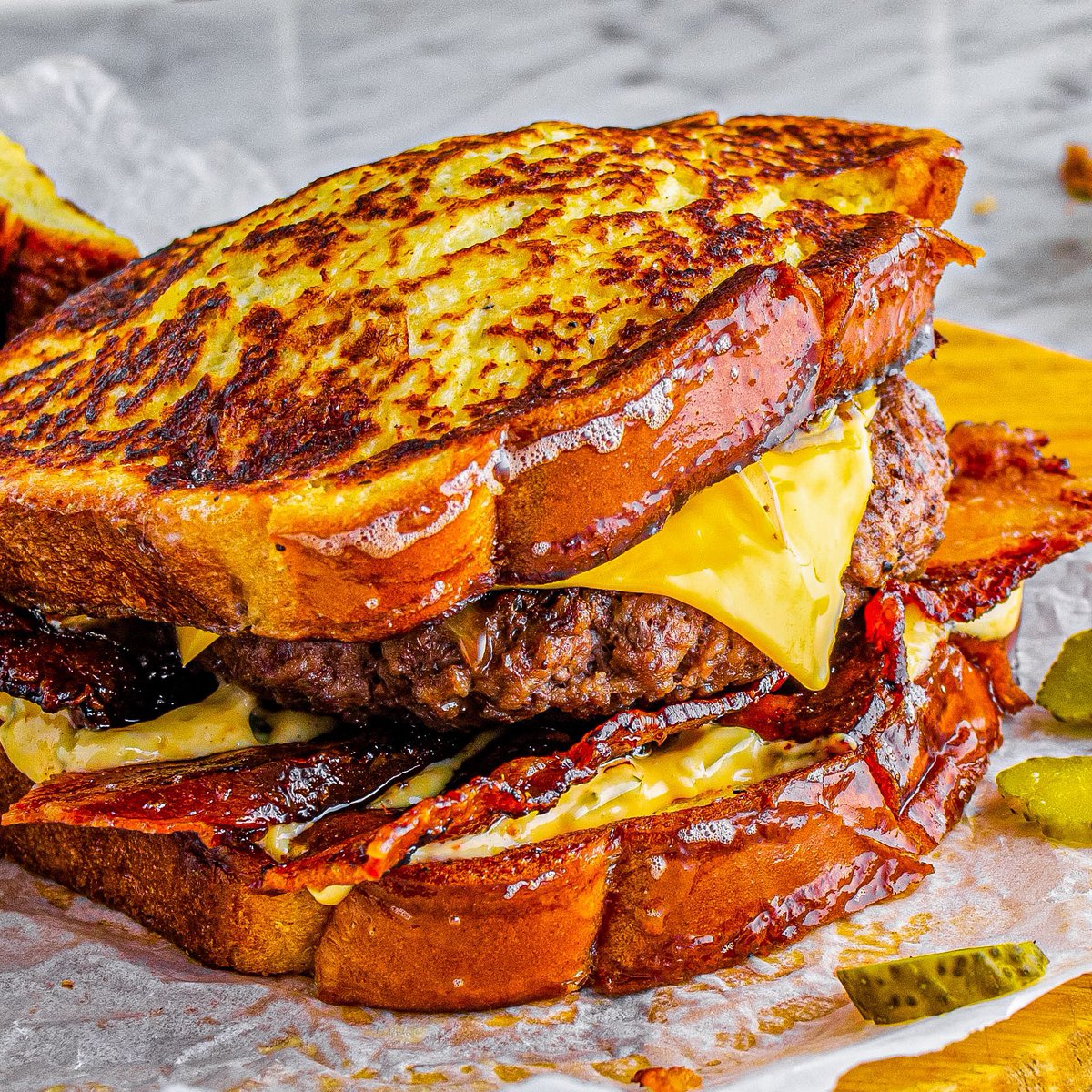 French Toast Bacon Cheeseburger…

Yes or No? 🤔