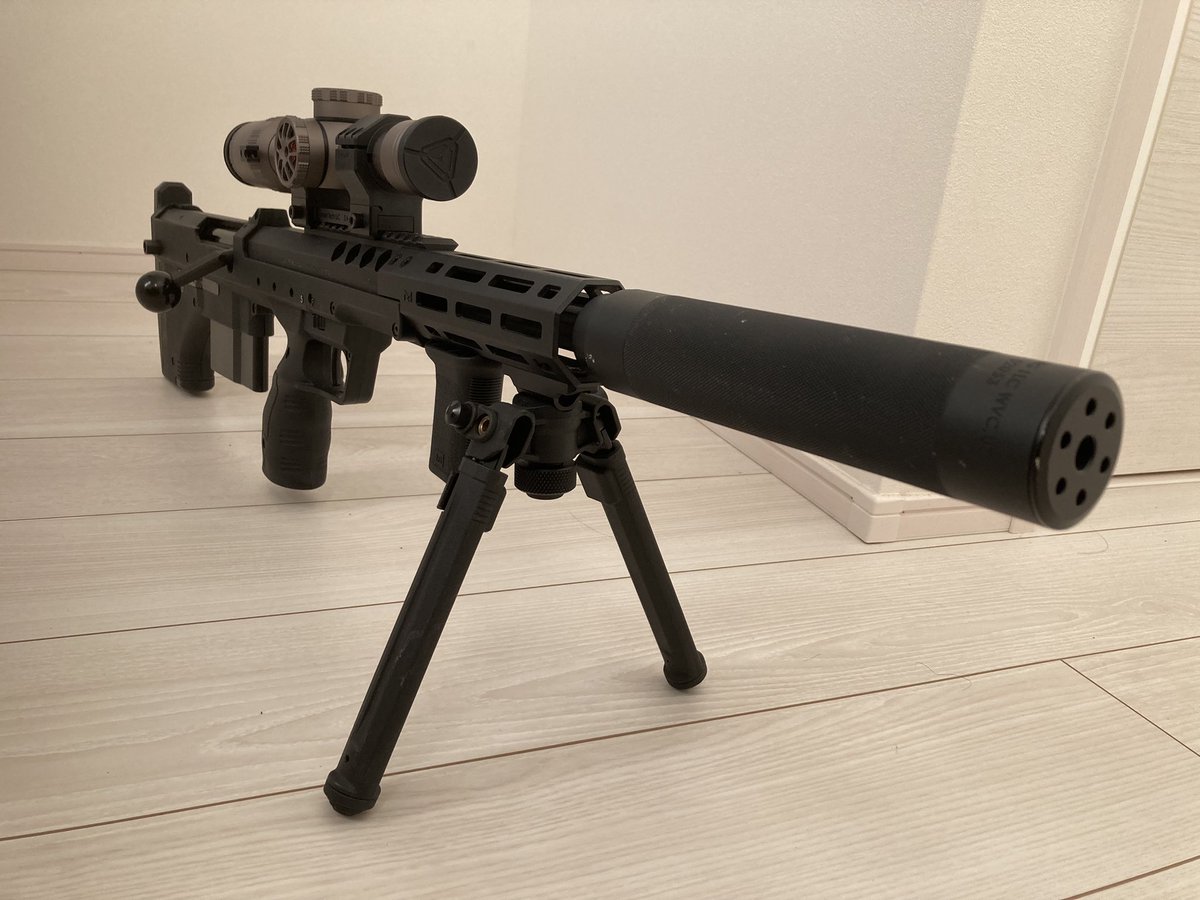 namba_36's tweet image. 今までボルトアクションはVSR-ONEをメインで使ってましたがこれからはコイツです！
＃Silvaback
＃エアソフト
＃SRSA2
＃ボルトアクション
＃サバゲー