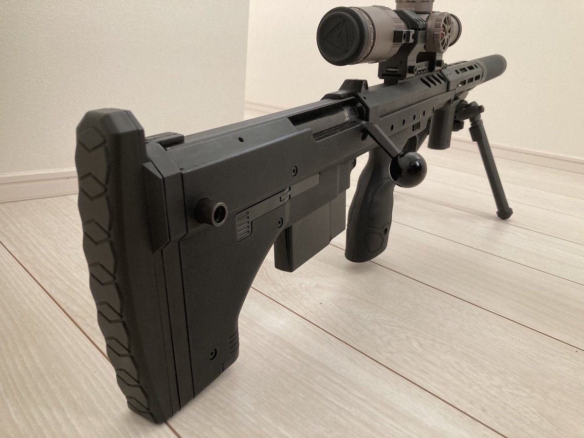 namba_36's tweet image. 今までボルトアクションはVSR-ONEをメインで使ってましたがこれからはコイツです！
＃Silvaback
＃エアソフト
＃SRSA2
＃ボルトアクション
＃サバゲー