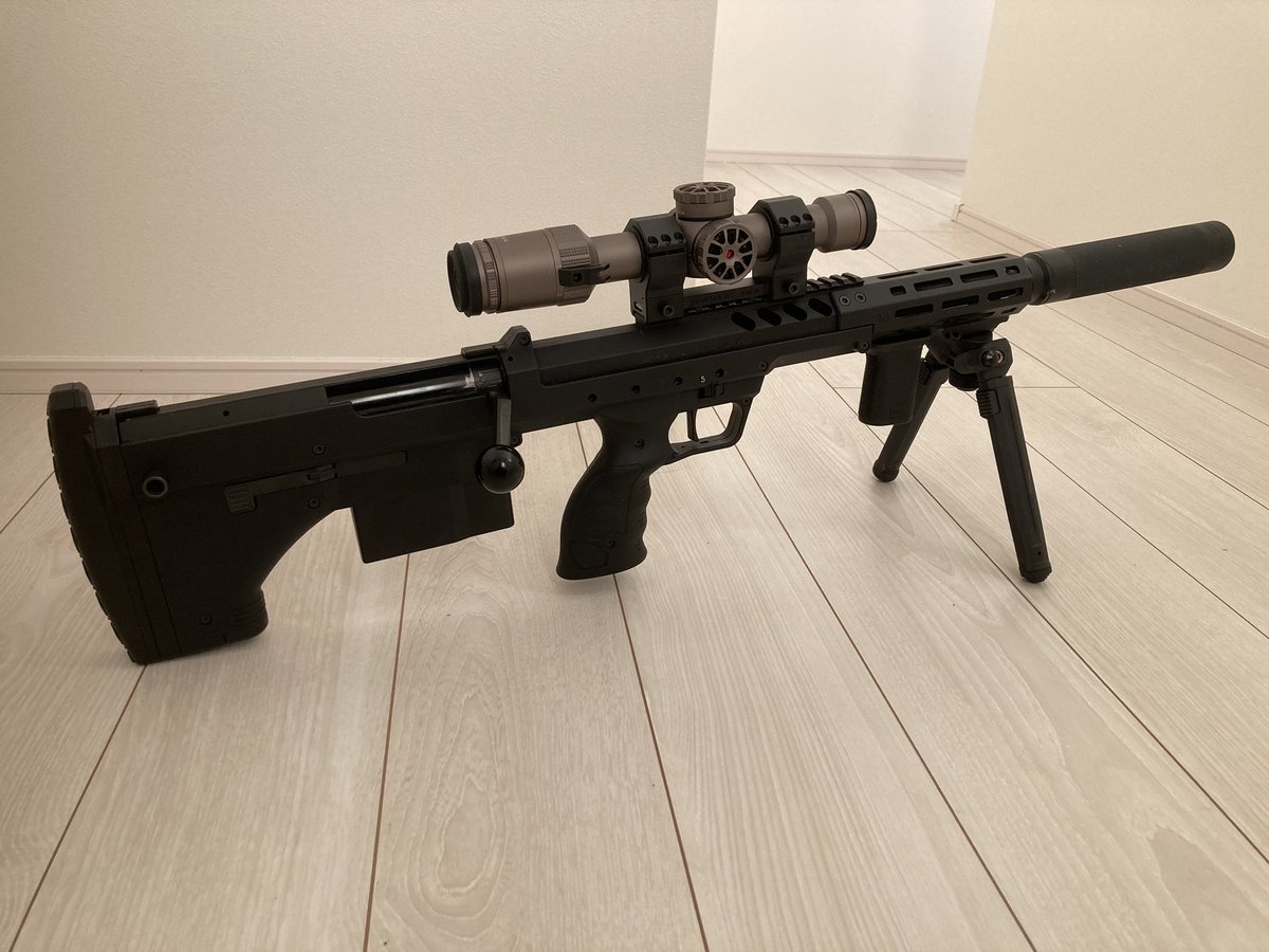 namba_36's tweet image. 今までボルトアクションはVSR-ONEをメインで使ってましたがこれからはコイツです！
＃Silvaback
＃エアソフト
＃SRSA2
＃ボルトアクション
＃サバゲー