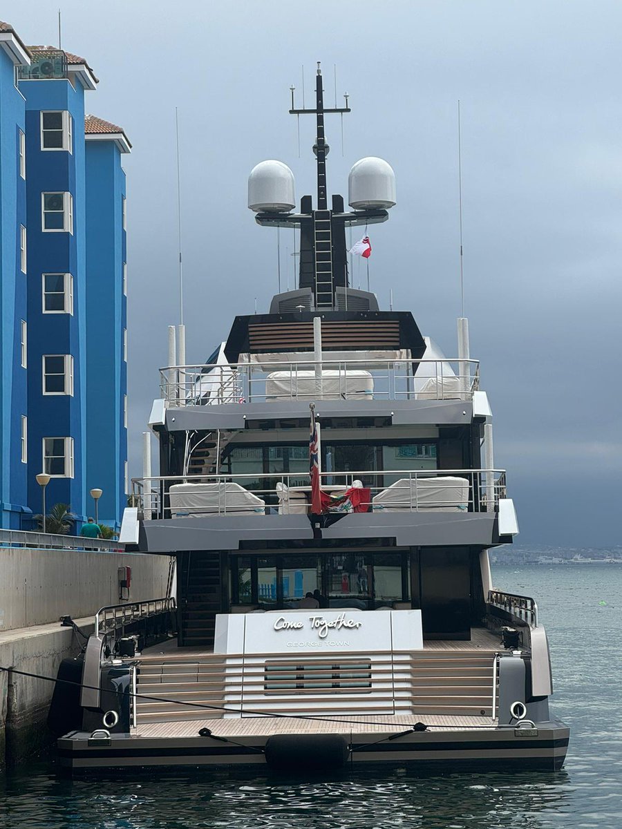 The 60m/ 197ft Come Together in Gibraltar. Photos by @DannyWheelz on Instagram. #ComeTogether #Gibraltar #Superyacht #Megayacht #DannyWheelz