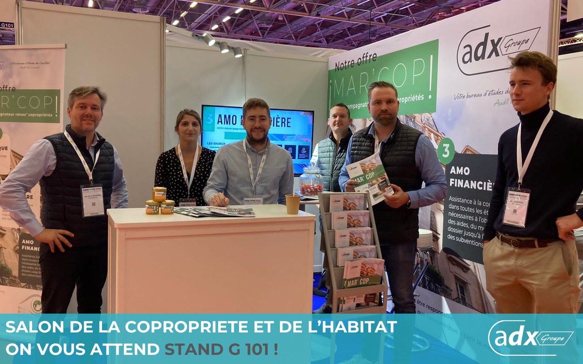 AdxGroupe's tweet image. 📢 Nos experts sont au Salon de la Copropriété et de l&apos;Habitat 2023 à Paris, sur le 𝐬𝐭𝐚𝐧𝐝 𝐆𝟏𝟎𝟏. Venez discuter avec nous et découvrir nos offres !  On vous attend ! 🤝#SalonCopropriété2023 #adxgroupe #audit #copropriété #habitat
