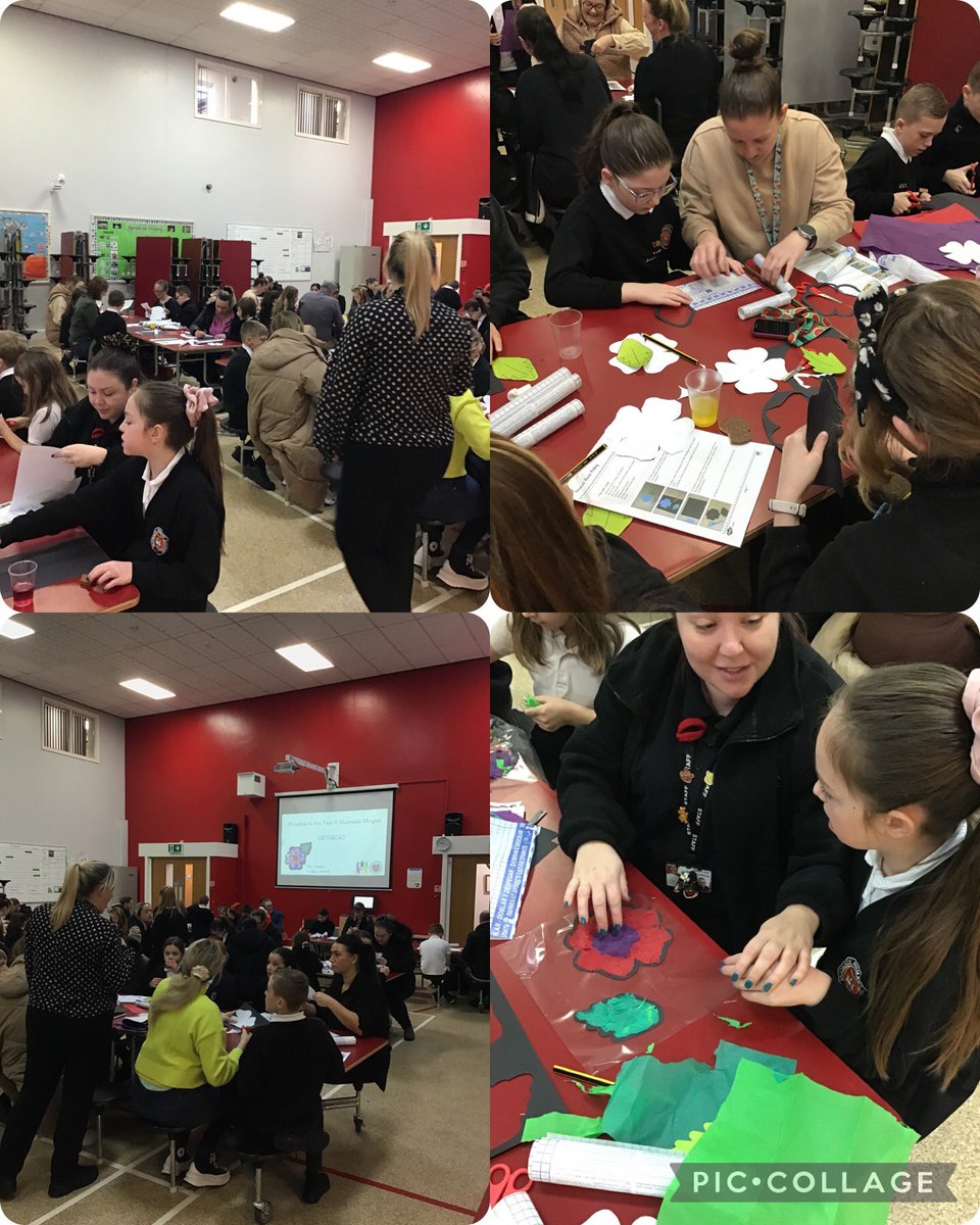 Year 6 had a super amazing time at their Moorside Mingle this morning, we created our poppies for Remembrance Day with our parents and carers and really mingled with others! #MoorsidePA #MoorsidePAPersonalDevelopment @MoorsidePA