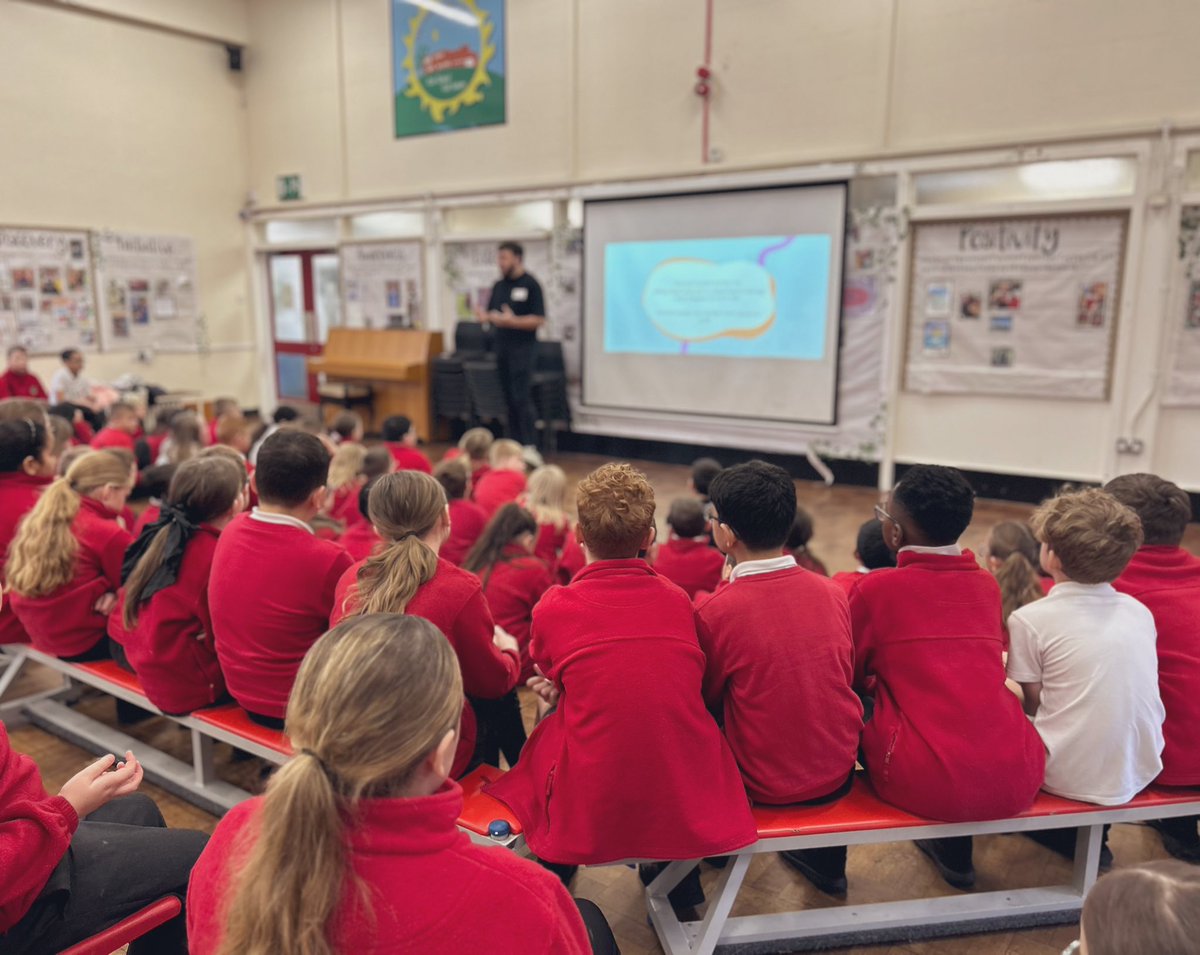 UKS2 had a brilliant assembly on mental health and seeking support using <a href="/kooth_plc/">Kooth Digital Health</a> 
A huge thank you to <a href="/KoothRyanGMcr/">Ryan - Kooth & Qwell Engagement Lead</a> for delivering this to our students.