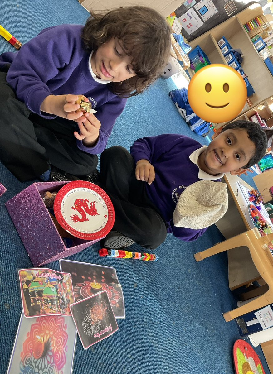 Opal Class have loved learning about Diwali this week. We have created our own diya lamps, Rangoli patterns and compared Diwali to other celebrations that we have learnt about. 🪔🎆 #diwali #EYFS