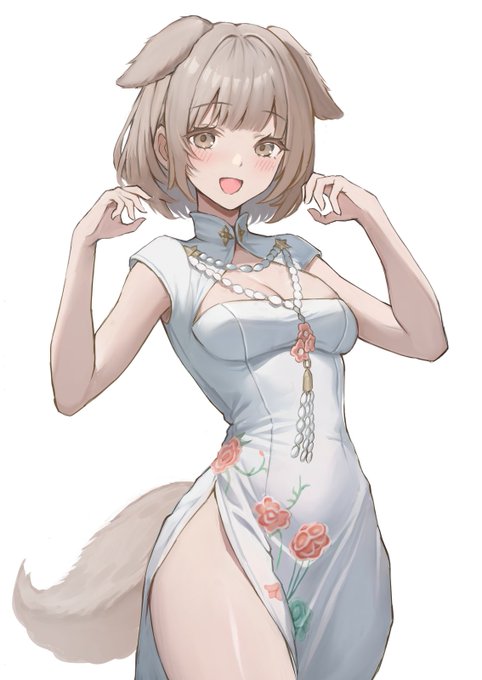 辨天衣装の犬耳娘ちゃん モデルはvtuberの@sakuraba_otoさん～ #ff14 