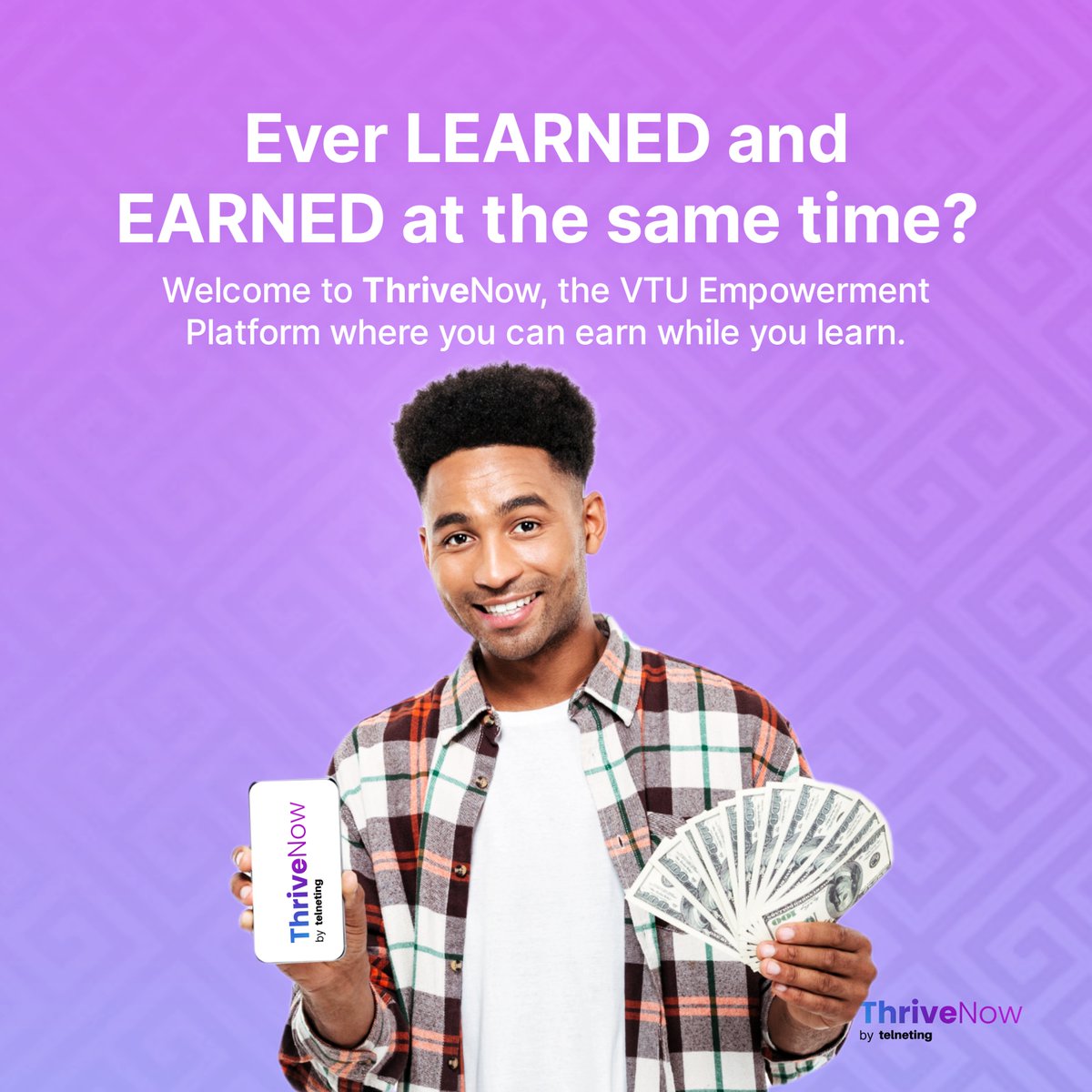 Telnetinghq's tweet photo. Ready to level up your skills and your earnings?

Welcome to #ThriveNow, the VTU Empowerment Platform where you can learn and earn simultaneously!

Go to https://t.co/lYf9eZEQWC to get started on your journey to success.

.

#ThriveNow #LearnAndEarn #VTU #Business #SME #WCW https://t.co/vATw2qb1TP