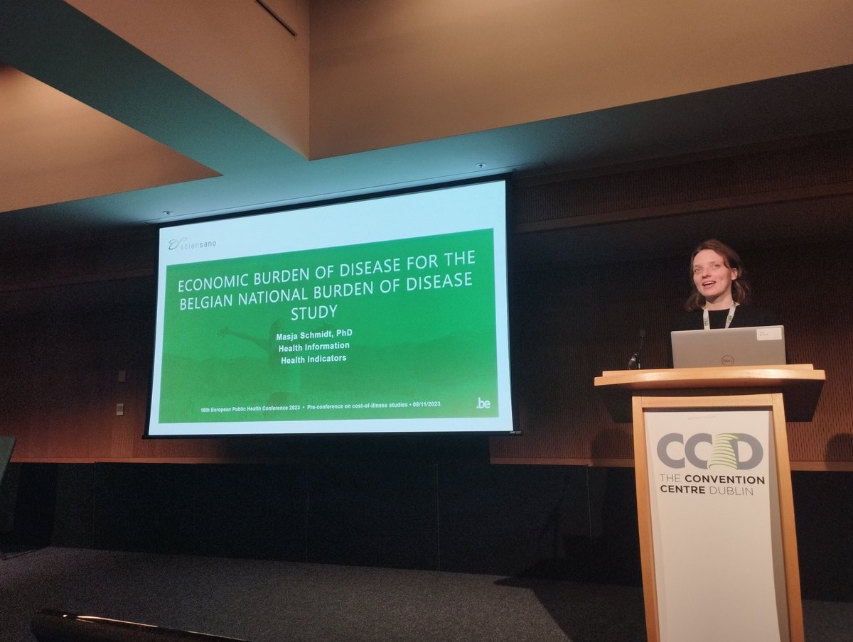brechtdv's tweet photo. Our colleague @MasjaSchmidt @sciensano presents the #CostOfIllness methodology implemented within the Belgian national burden of disease study #BeBOD
In our approach, we leverage multiple data sources in a causal inference framework to calculate incremental costs
#EPH2023 https://t.co/PbXrtERC40