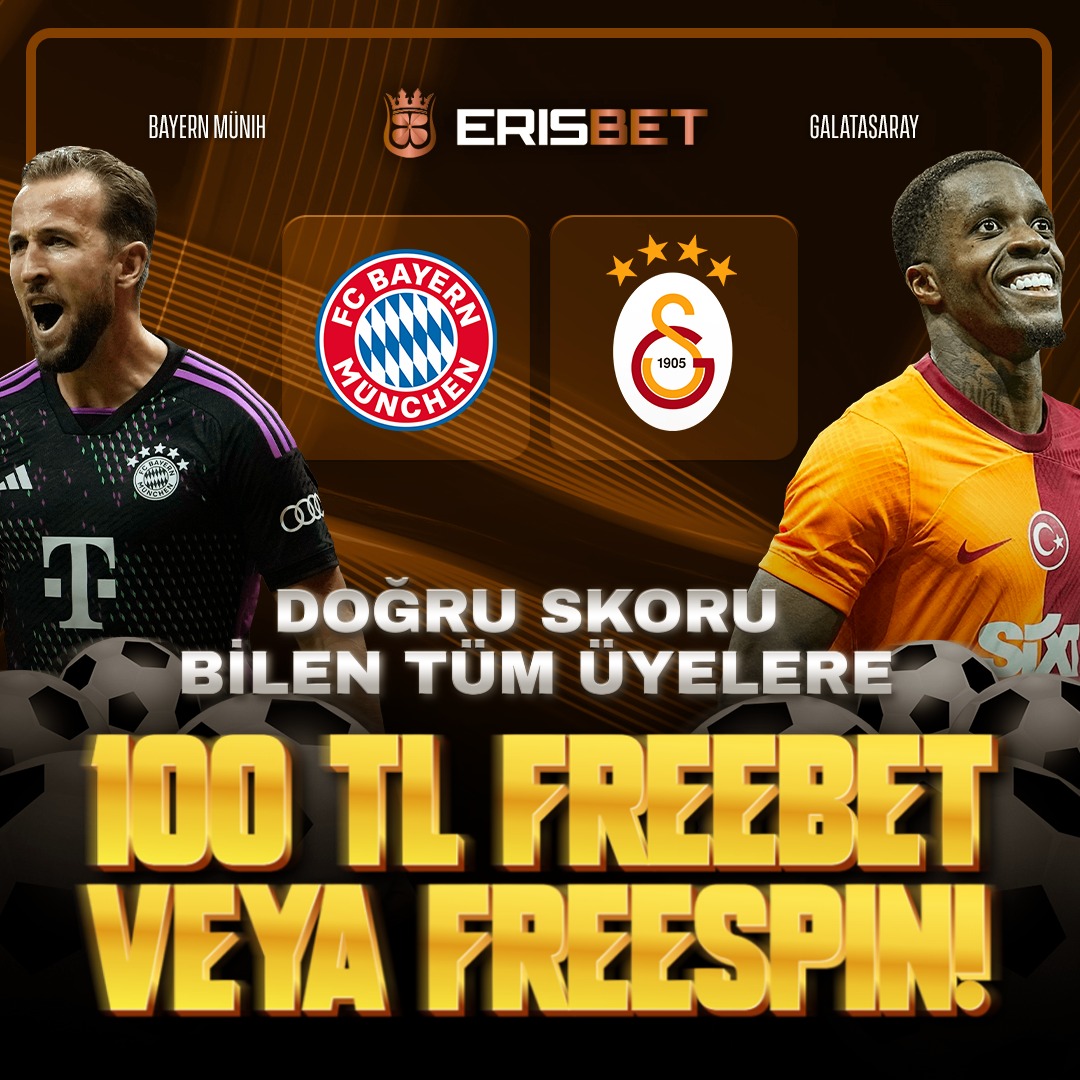 B.MÜNİH-GALATASARAY
🗓 08.11.2023 
⏰ 23:00
🎁 Karşılaşmanın Skorunu Doğru Tahmin Eden TÜM ÜYELERİMİZE 100TL FREESPİN YADA 100TL FREEBET

Katılım Formu 📝   forms.gle/JUTGT1xKHqVVcw…

✅ Katılımlar 08.11.2023 Saat 23:00’a kadar geçerlidir. 

⏰ Etkinlik Kural ve Şartları Formda