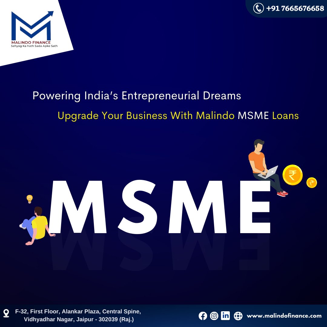 Fuel your entrepreneurial dreams with Malindo MSME loans! 💪✨ Upgrade your business and reach new heights.
.
.
#MalidnoFinance #Entrepreneurship #BusinessUpgrade #MSMEloans #India #SmallBusiness #GrowthOpportunity #FinancialSupport #BusinessExpansion #DreamBig #SuccessStory