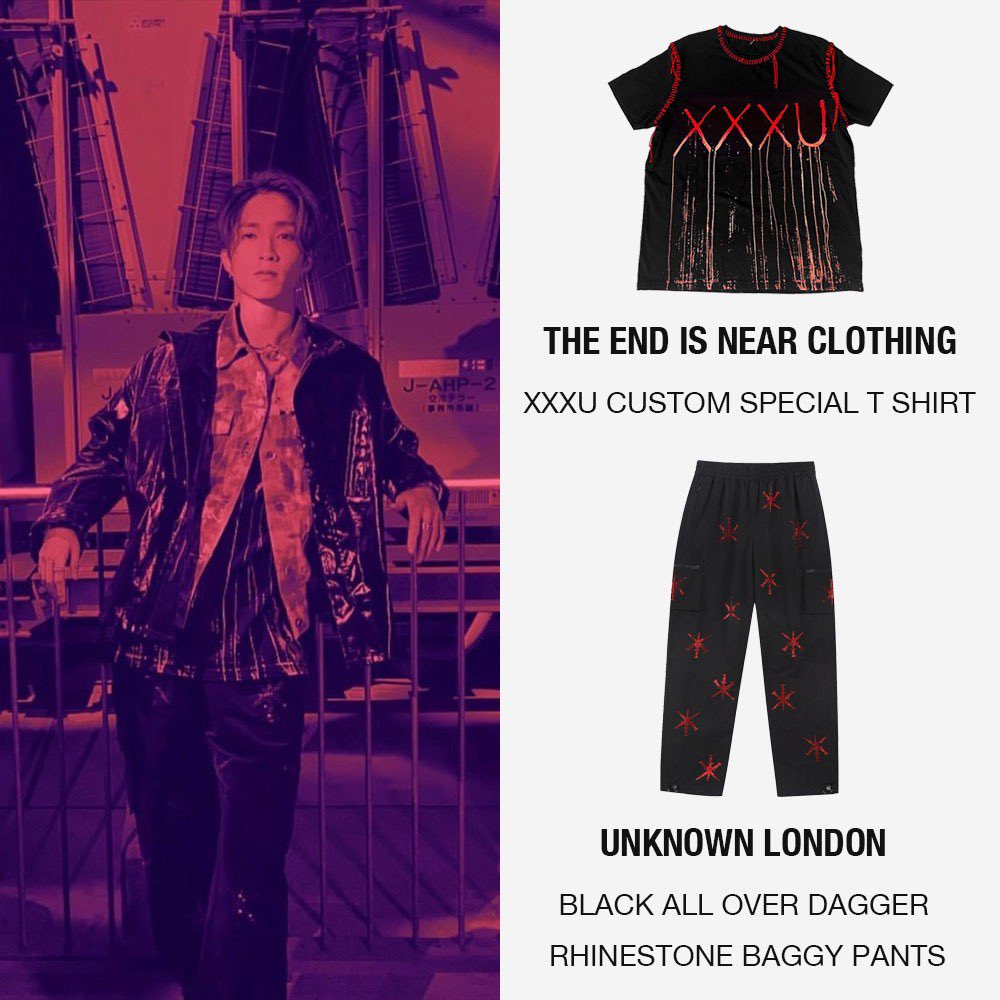 DOG_OSAKA's tweet photo. ☆*:.｡. 💎SixTONES着用情報💎 .｡.:*☆

田中樹　様

【THE END IS NEAR CLOTHING】
XXXU CUSTOM SPECIAL T

🔗 https://t.co/KRGTaHsXSE

【UNKNOWN LONDON】
BLACK ALL OVER DAGGER RHINESTONE BAGGY PANTS

🔗 https://t.co/g5LDnC3s6J https://t.co/ucxr3SStIp