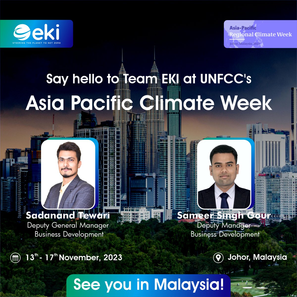EKIEnergyEnking's tweet image. We will be there at the Asia-Pacific Climate Week 2023! We believe this gathering will serve as a platform for policymakers, practitioners, businesses, and civil society to exchange insights, address challenges, &amp;amp; seize opportunities.

#EKI #COP28 #ClimateWeek2023