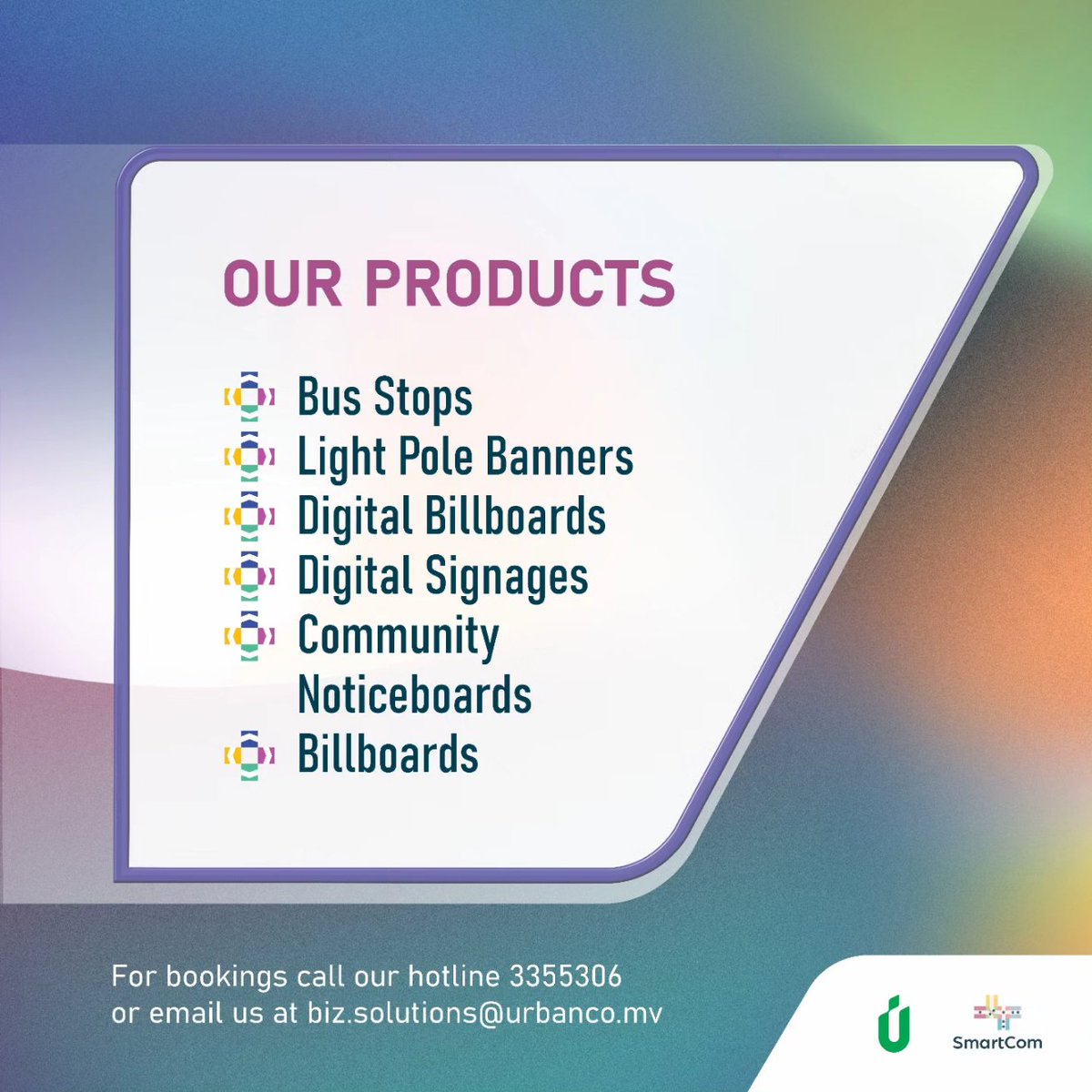 SmartCommv's tweet image. Boost your brand with UrbanHype! 
-
For bookings, call our hotline 3355306 or email us at biz.solutions@urbanco.mv 
#SmartCom #Urbanco #withurbanco #urbanhype