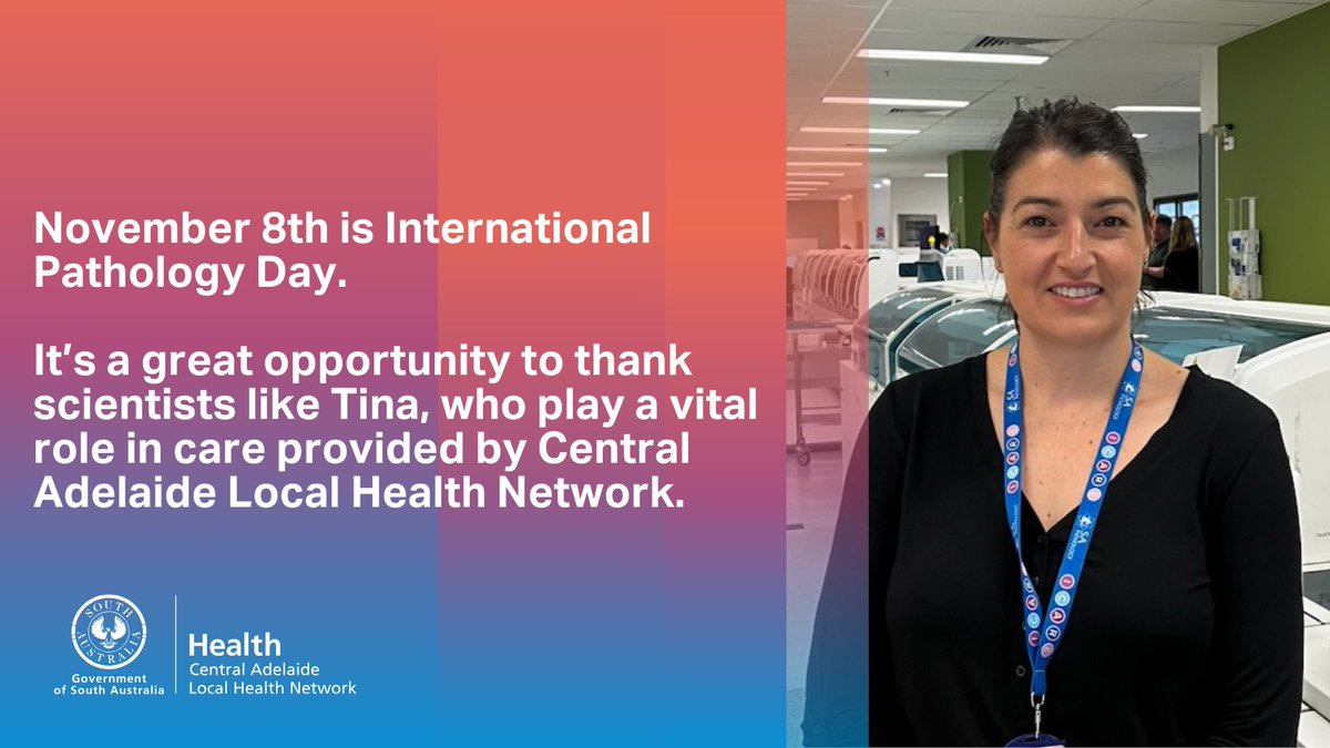 Meet medical scientist Tina. Tina is Biochemistry Scientific Manager in SA Pathology's Core Laboratory at the Royal Adelaide Hospital. Learn more about @SAPathology here: loom.ly/ovFSxyQ #IPD2023