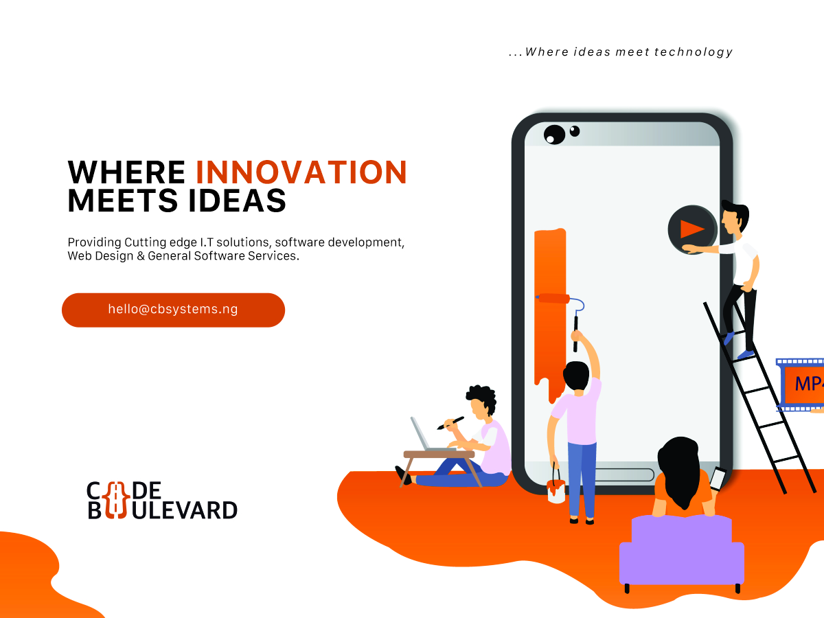 CodeboulevardNG's tweet photo. we're here to make your digital dreams a reality. Whether you're seeking to connect the world through I.T or in need of software expertise, we've got your back.

 🔥 #CodeBoulevard #TechPartner #I.T #webdesign #SoftwareExpertise #appdevelopment #InnovationJourney https://t.co/fRBkjdb0Gf