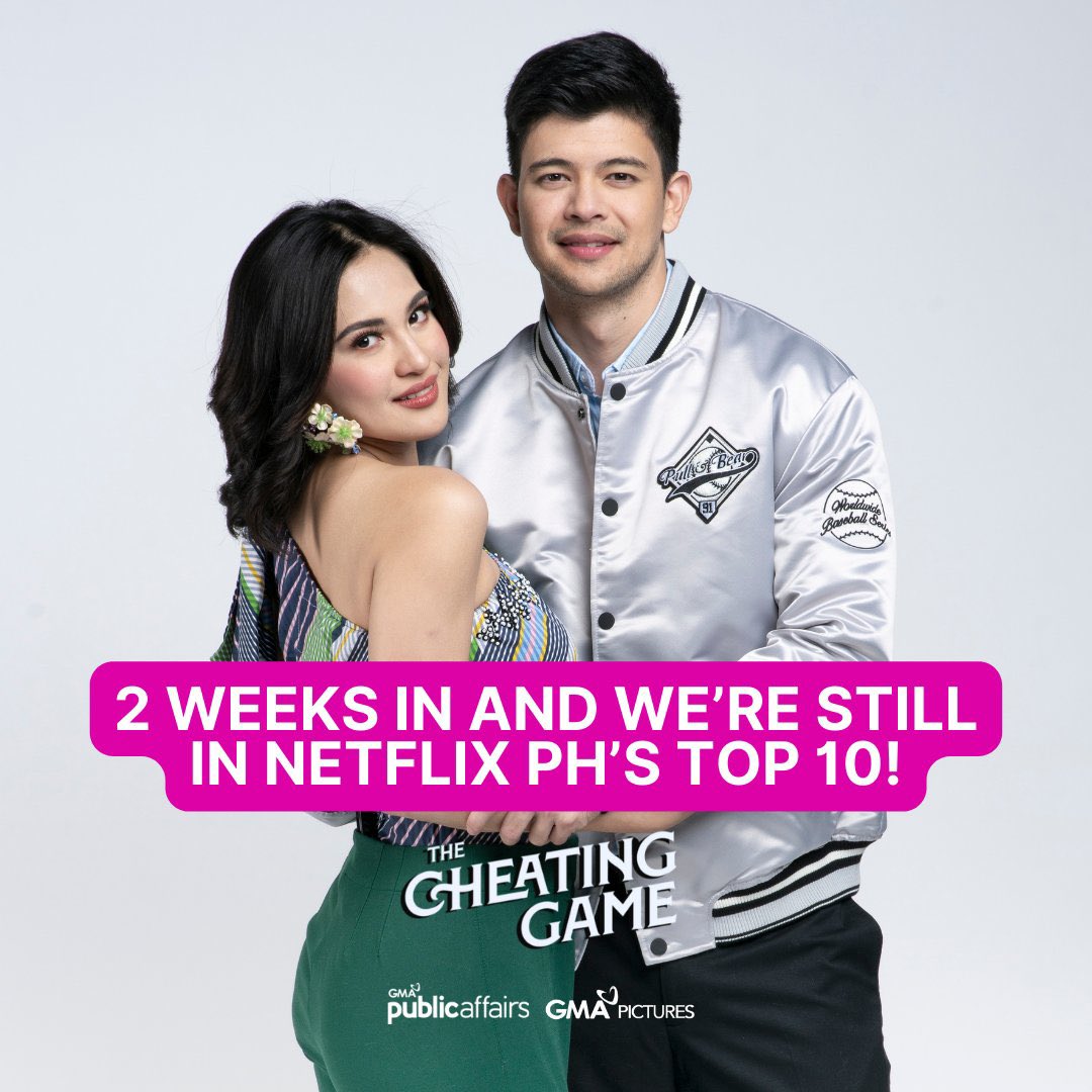 Sparkle_GMA's tweet photo. Maraming salamat sa inyong panonood, mga Kapuso!
Ikaw, magpapahuli ka ba? Panoorin na ang #TheCheatingGame sa Netflix!
#TheCheatingGameOnNetflix #JulieAnneSanJose #RayverCruz https://t.co/R4PiBBtR14