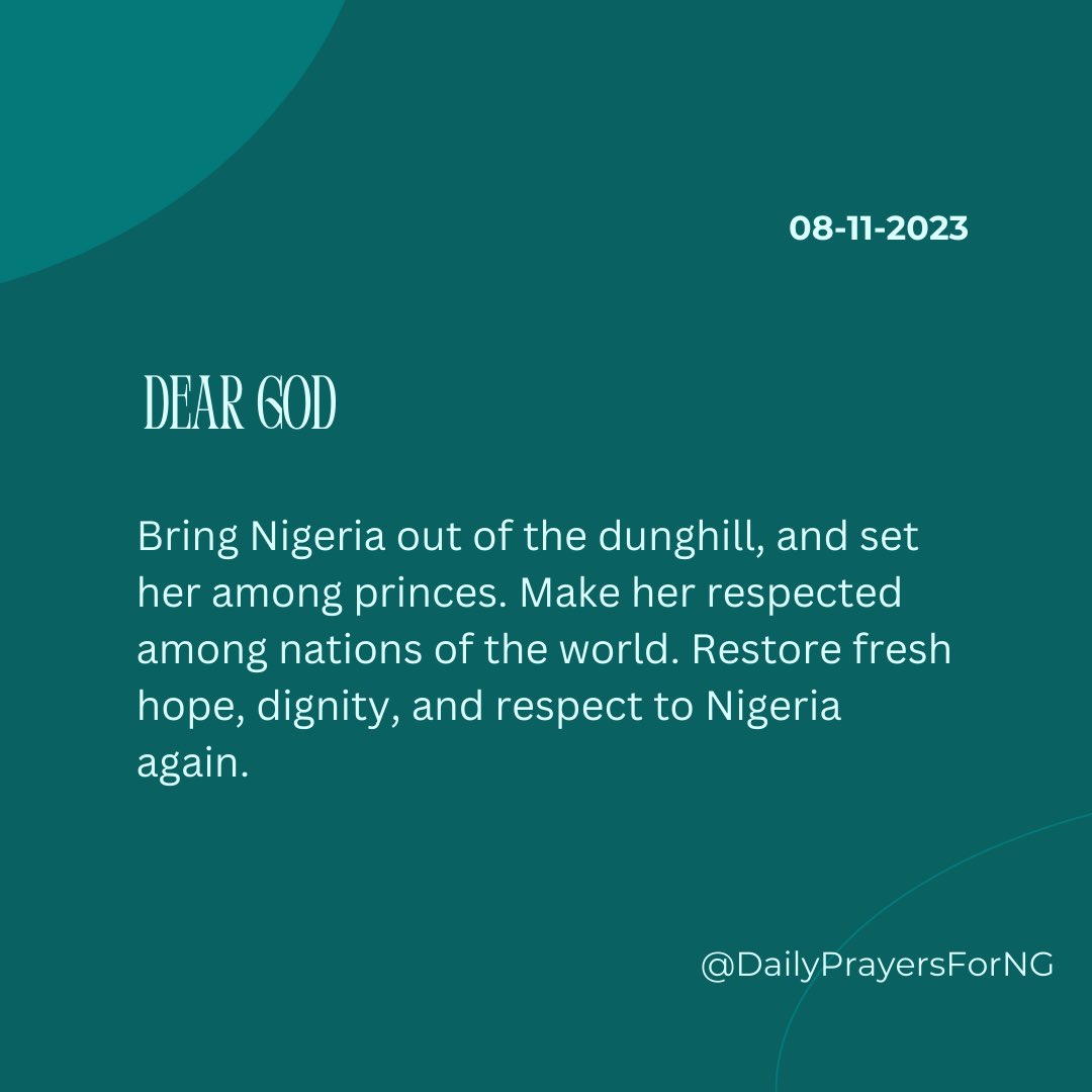 DailyPrayers4NG's tweet photo. Say these words over Nigeria today 🙏🏾🇳🇬 https://t.co/2HWsPJPA1J