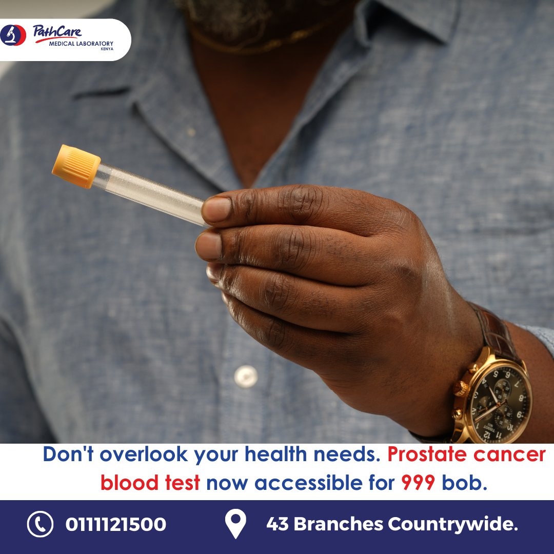 Muthonikate1's tweet photo. Early treatment can help identify Prostate cancer before it becomes life-threatening or causes serious symptoms.Get tested today at 999 kes only at Pathcare
#MenAgainstProstateCancer
Pathcare
@PathcareKenya https://t.co/1xkD0IQVzb