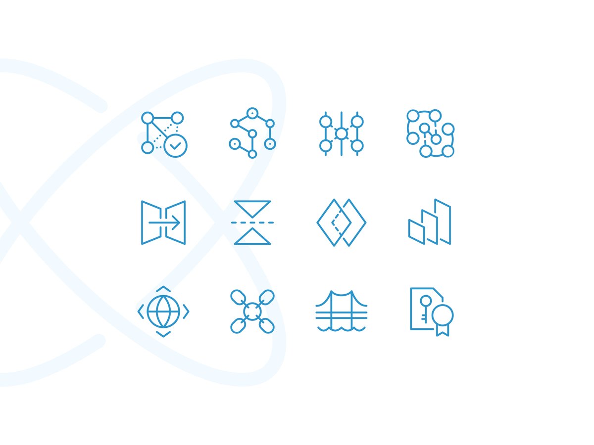 LAFS_design's tweet photo. Crosschain icons  https://t.co/L2Mz04GZ9p  #crosschain #outline  #icons #iconset #blockchain #multichain #parachain #scale #zk #protocol #developing #bridge https://t.co/HHAJyUlnDG