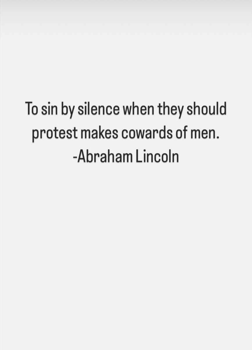 To sin by silence… #AbrahamLincoln #standforpeace #everyonematters