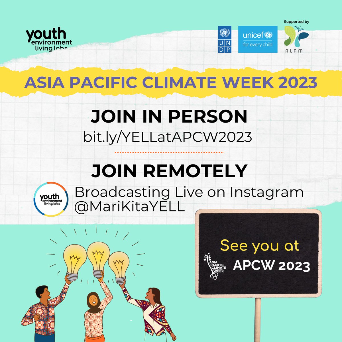 🗣️🌏 YELL with us at *Asia Pacific Climate Week 2023!* Don’t miss out on YELL’s Action Hub at APCW 2023, featuring 2 youth speakers sharing their innovative environment and climate solutions. 📅 15 November 2023 ⏰ 12.30pm 📍Persada Johor International Convention Centre