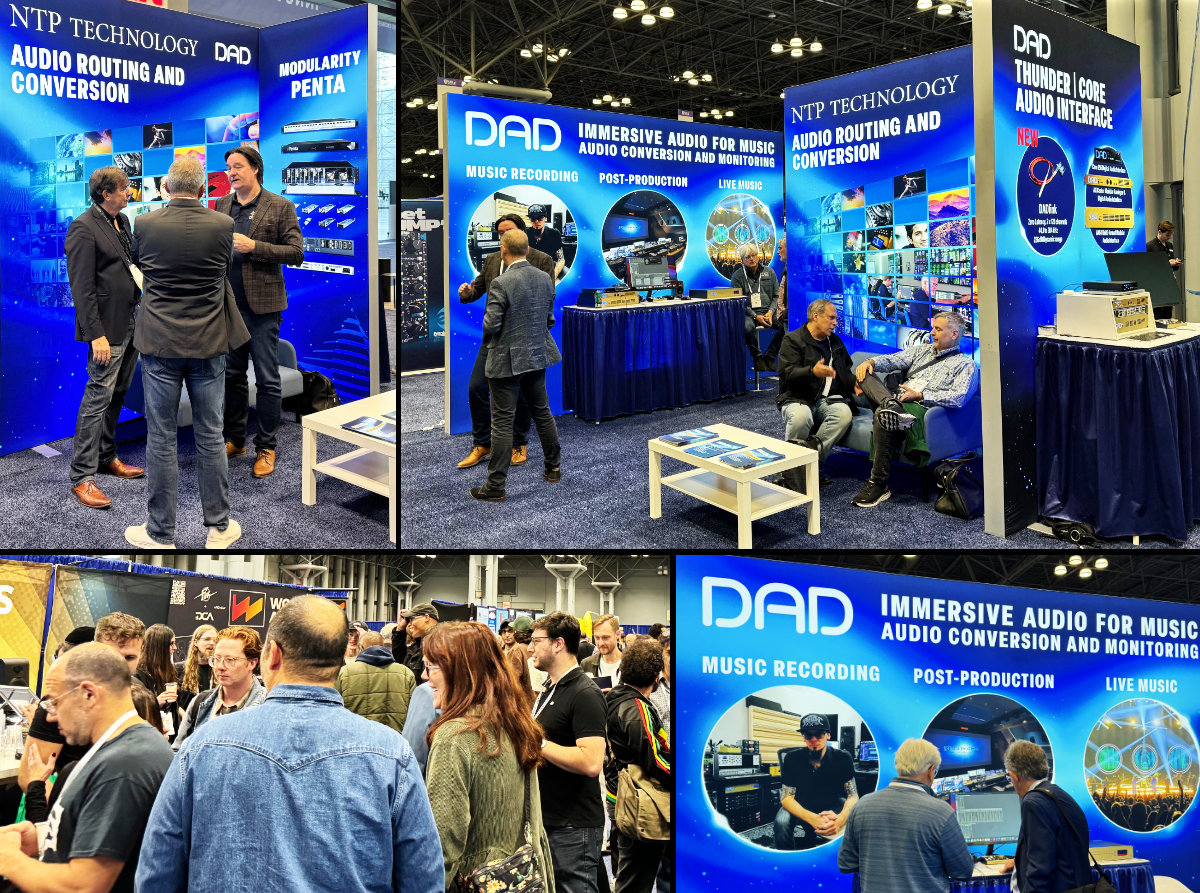 NTP_Technology's tweet image. Thanks to Everyone Who Joined Us at AES 2023! 🙏
We saw a lot of interest in the new DADlink format that is an ultra-fast connection between Penta &lt;-&gt; Penta, as well as Penta &lt;-&gt; DAD. 😎 👍
#ntptechnology #dadlink #penta720 #penta721s
