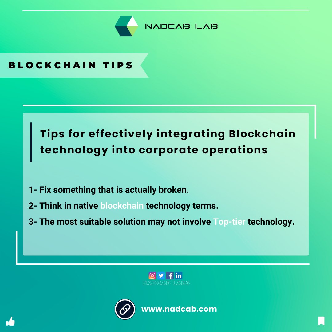 💼Empowering Business Excellence - 🚀A Guide to Seamlessly #Incorporating Blockchain into Your #Business #Operations 🔐 #BlockchainIntegration #CorporateInnovation