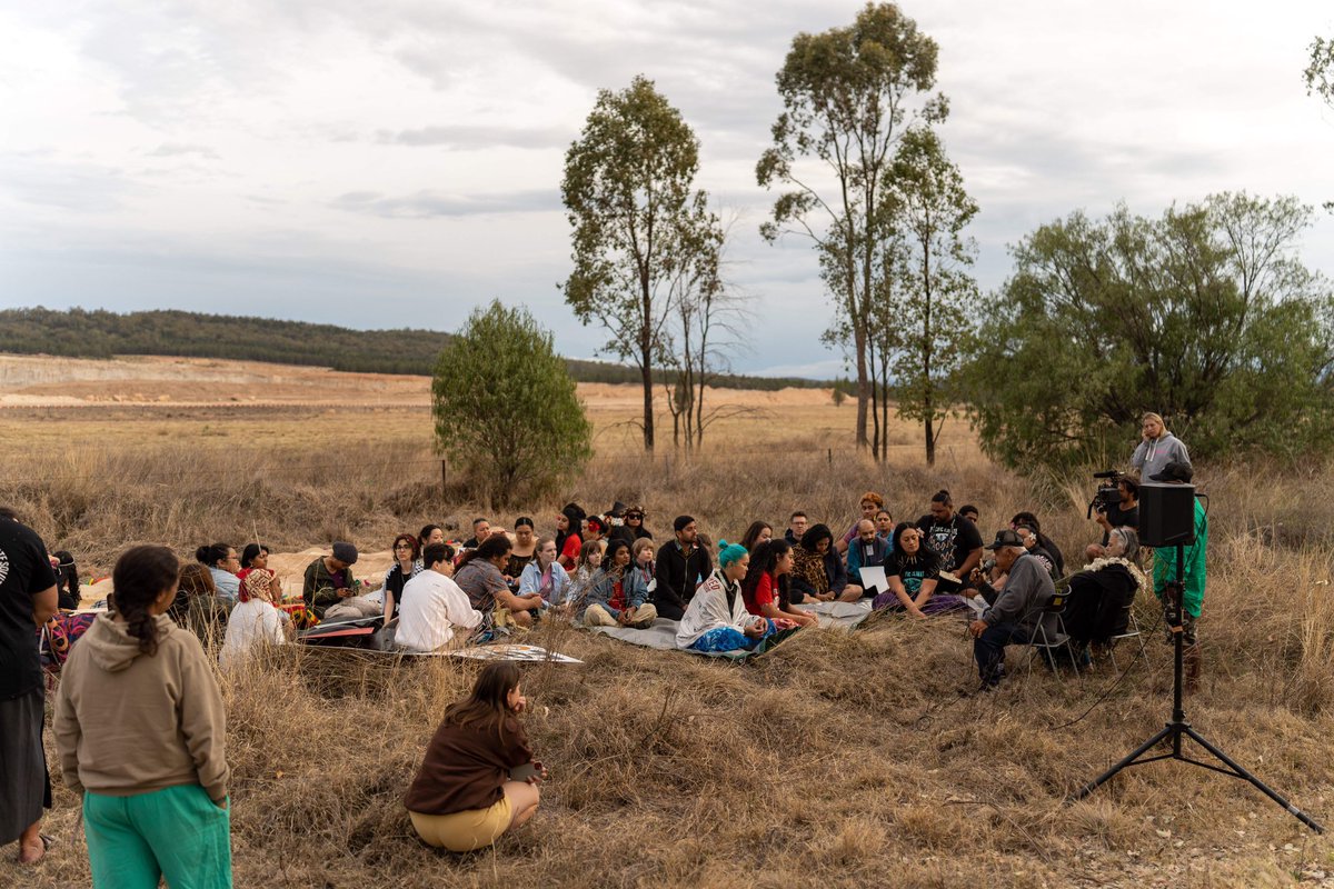 Together, we shared stories of resistance and resilience, built deeper relationships and stood in solidarity with Gomeroi &amp; Gamilaraay custodians - whose land is being exploited by fossil fuel companies such as Whitehaven Coal and Santos.