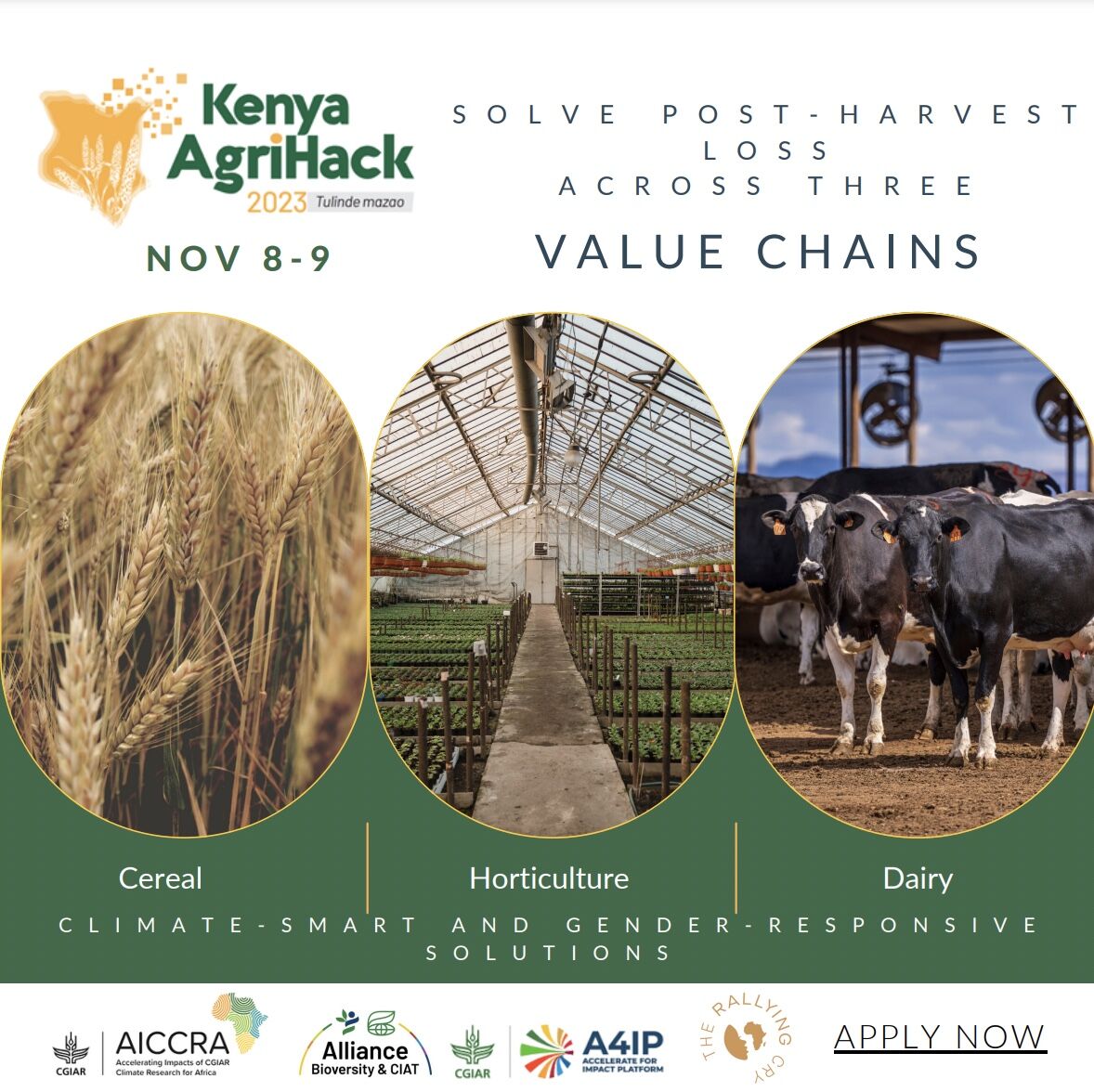 The Rallying Cry (@therallyingcry) on Twitter photo The <a href="/KenyaAgrihack/">Kenya AgriHack</a>'s timing is a strategic and collaborative response to the urgency in the agricultural sector; one that has been exacerbated through floods, droughts and other calamities that cause losses.
#KenyaAgrihack
#SolvingPostHarvestLosses The <a href="/KenyaAgrihack/">Kenya AgriHack</a>'s timing is a strategic and collaborative response to the urgency in the agricultural sector; one that has been exacerbated through floods, droughts and other calamities that cause losses.
#KenyaAgrihack
#SolvingPostHarvestLosses