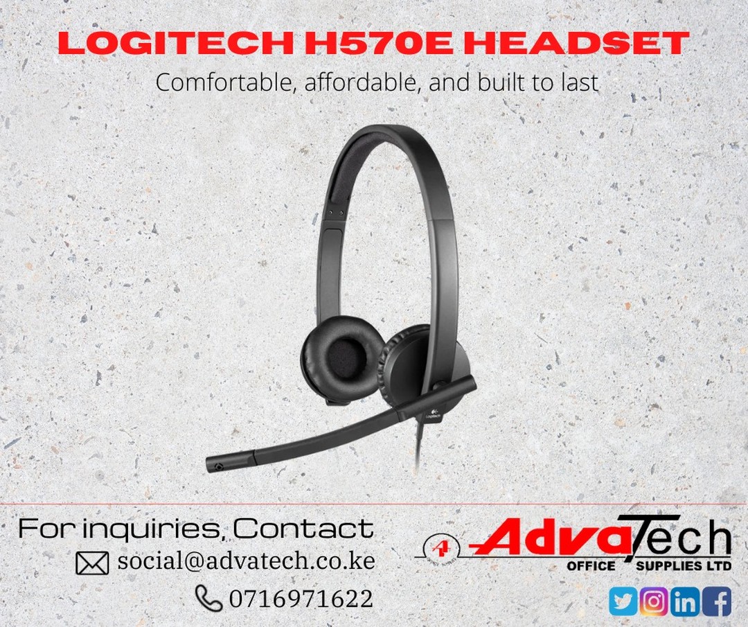 AdvatechLimited's tweet image. Work, Connect, and Conquer with Logitech, Upgrade to the H570E headset and take control of your audio. 💪H570E, Unparalleled Audio Quality, Unbeatable Comfort Experience the Logitech difference. 🎤

📞𝟎𝟕𝟏𝟔𝟗𝟕𝟏𝟔𝟐𝟐

#Logitech #logitechheadset #logitechheadphone  #advatech