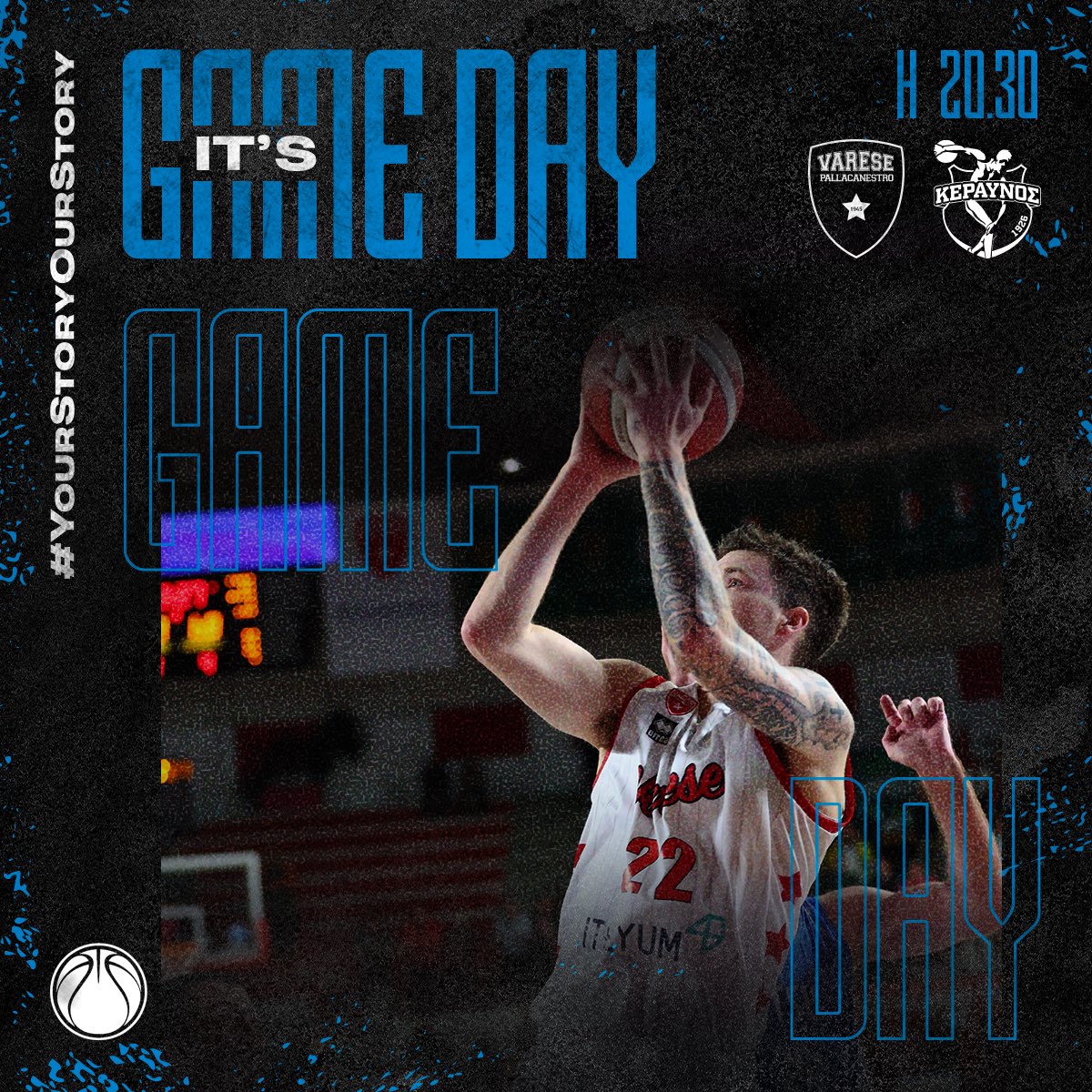 PallVarese's tweet photo. 📢 #GAMEDAY‼️
🏆 @FIBAEuropeCup | 4ª giornata Regular Season
🆚 #Keravnos
⏰ 2️⃣0️⃣:3️⃣0️⃣
🏟 Itelyum Arena
🎟️ Clicca qui per acquistare i biglietti 👉 https://t.co/fvAlzostxQ
📺 Diretta su canale #YouTube di #FIBA
#️⃣ #NoiSiamoVarese #YourStoryOurStory https://t.co/HsRXBvahn5