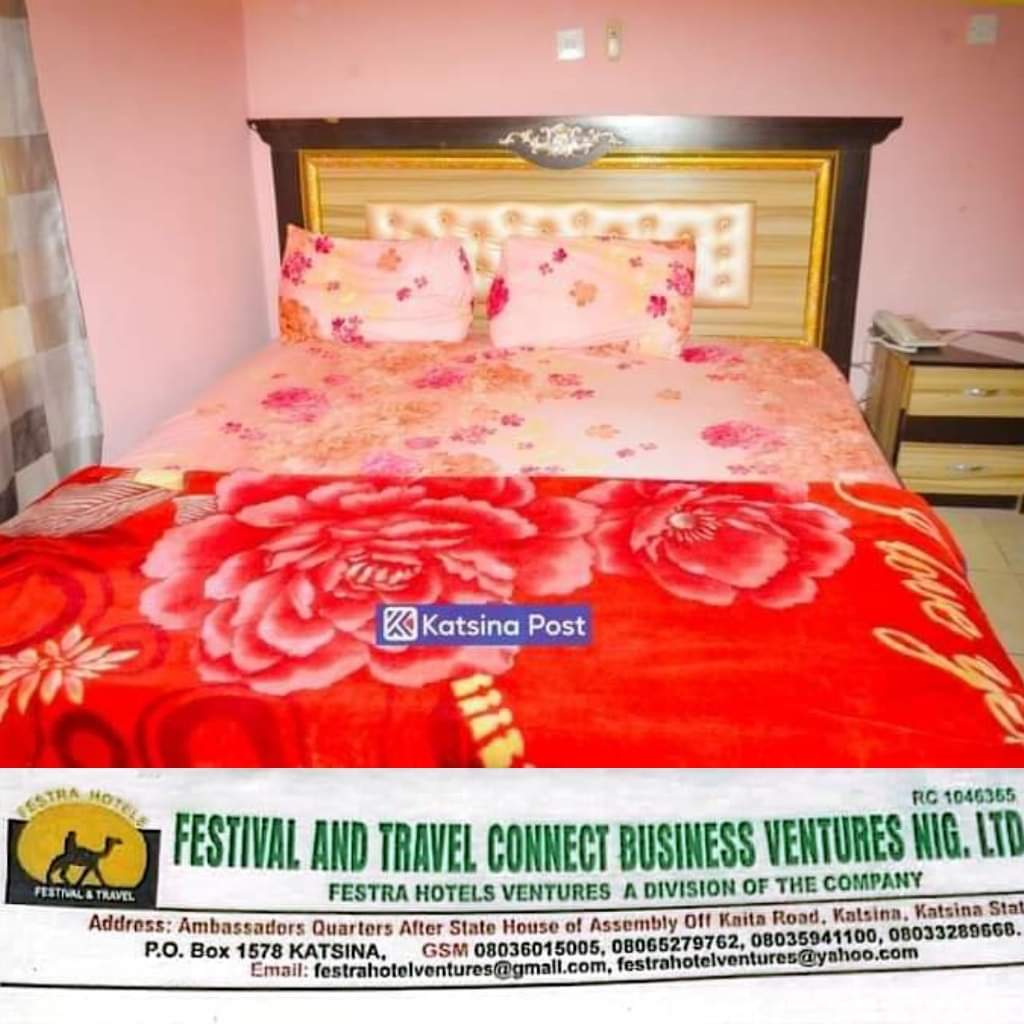 To enjoy the hospitable atmosphere of Katsina, visit Festra Hotel. The hotel have the best serene environmental atmosphere, clean and decent accommodation with very hospitable staff that cares for their customers. For more information, call: 08036015005 Come one, come all!