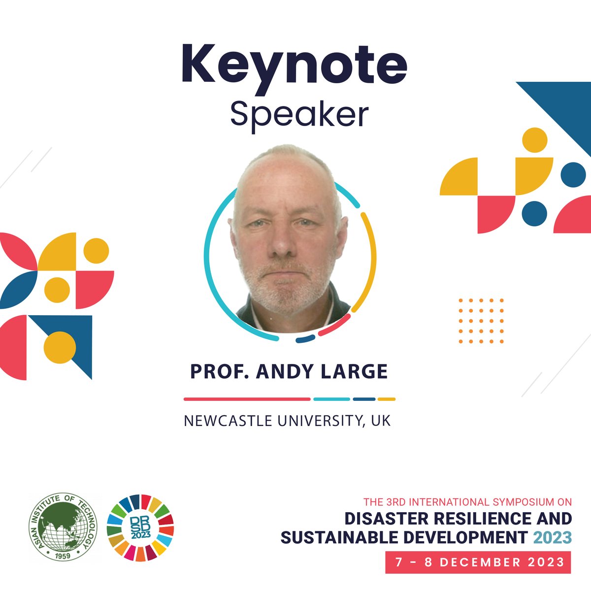 dpmmait's tweet photo. We are delighted to announce that Prof Andy Large will deliver a keynote speech at DRSD 2023!

Prof. Large is Professor of River Science at Newcastle University and Director of UKRI GCRF Living Deltas Hub.

Register today to secure your attendance to #drsd2023 https://t.co/OBNajHt52y