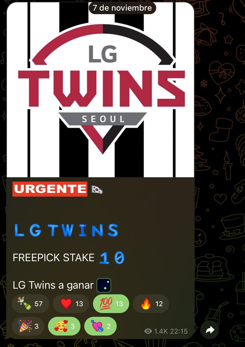 PicksPicks5's tweet photo. FREEPICK KBO 

Bien.. muchos no tienen Telegram y que lo subiera aquí, Zorrito del pueblo y para el pueblo 

Éxito y pura buena vibra que no lo llevamos señores 

🔟LG TWINS (ML) 
🇰🇷 https://t.co/NDSBDagfHY
